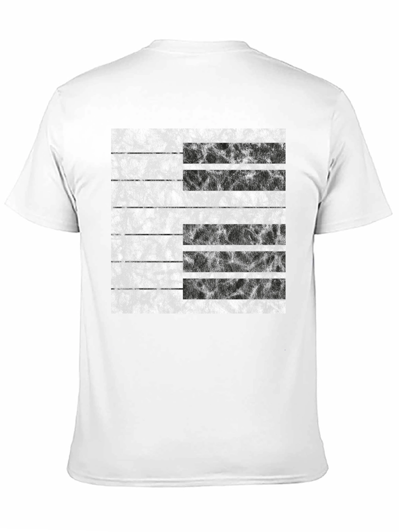 Abstract Grunge Stripe Graphic Tee