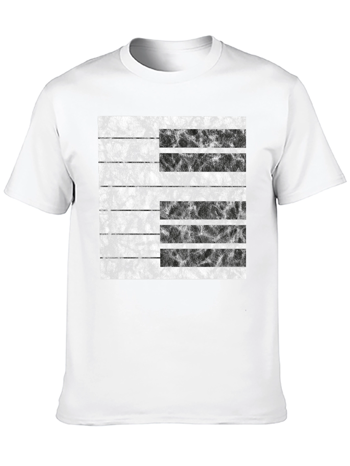 Abstract Grunge Stripe Graphic Tee