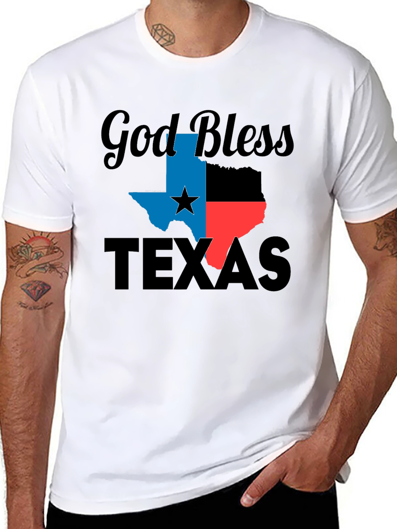 God Bless Texas T-Shirt - Patriotic Pride