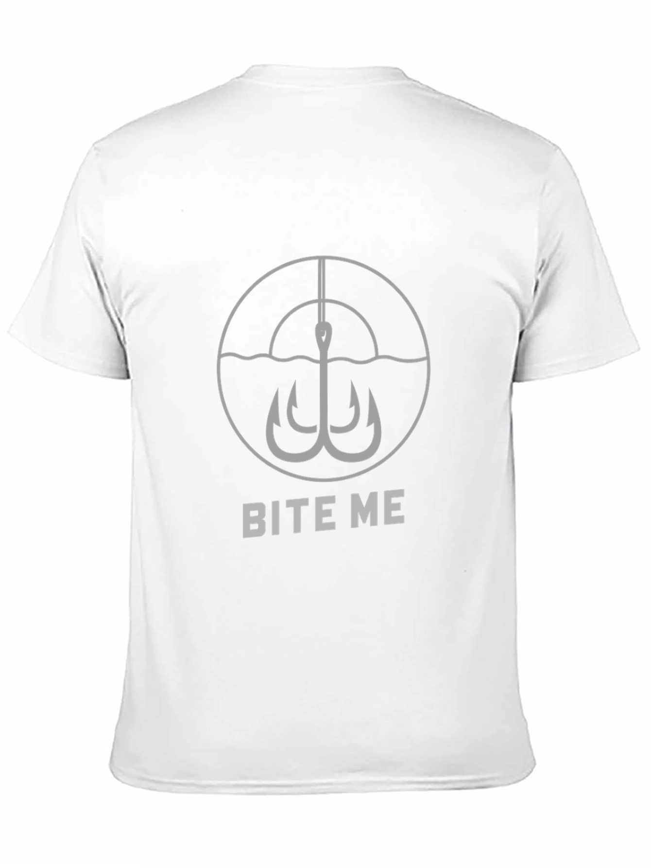 Bite Me Fishing Hook Graphic T-Shirt