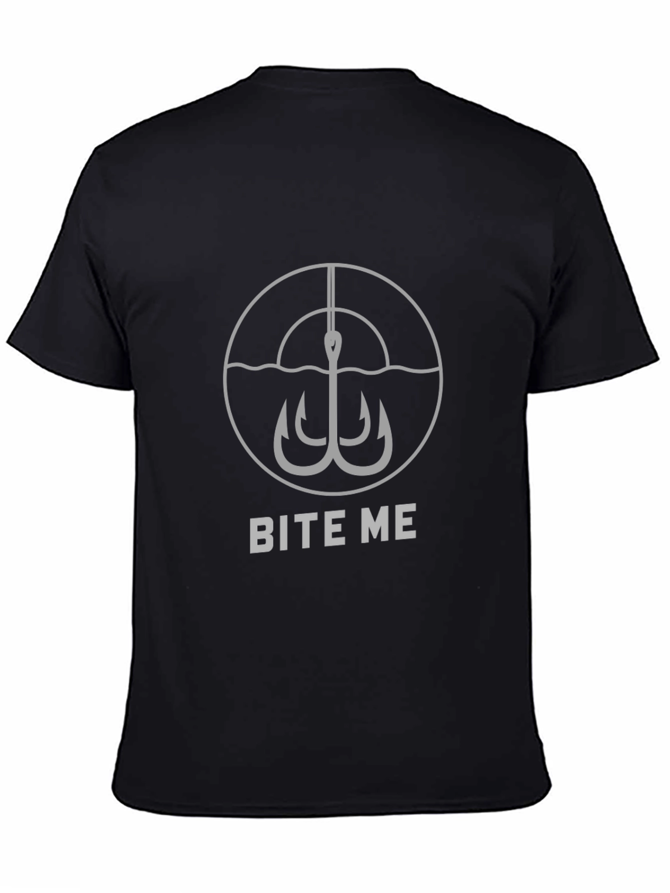 Bite Me Fishing Hook Graphic T-Shirt