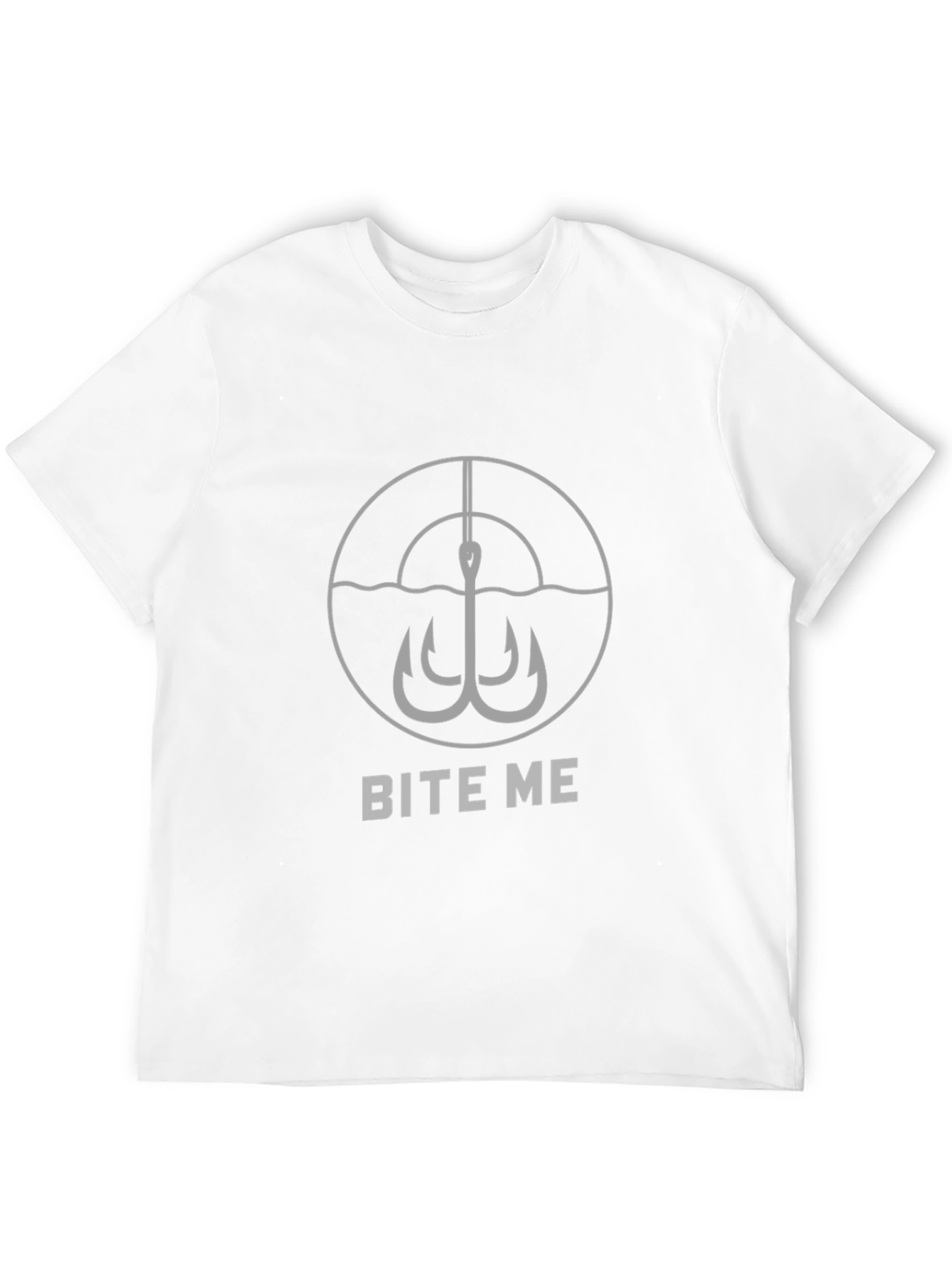 Bite Me Fishing Hook Graphic T-Shirt