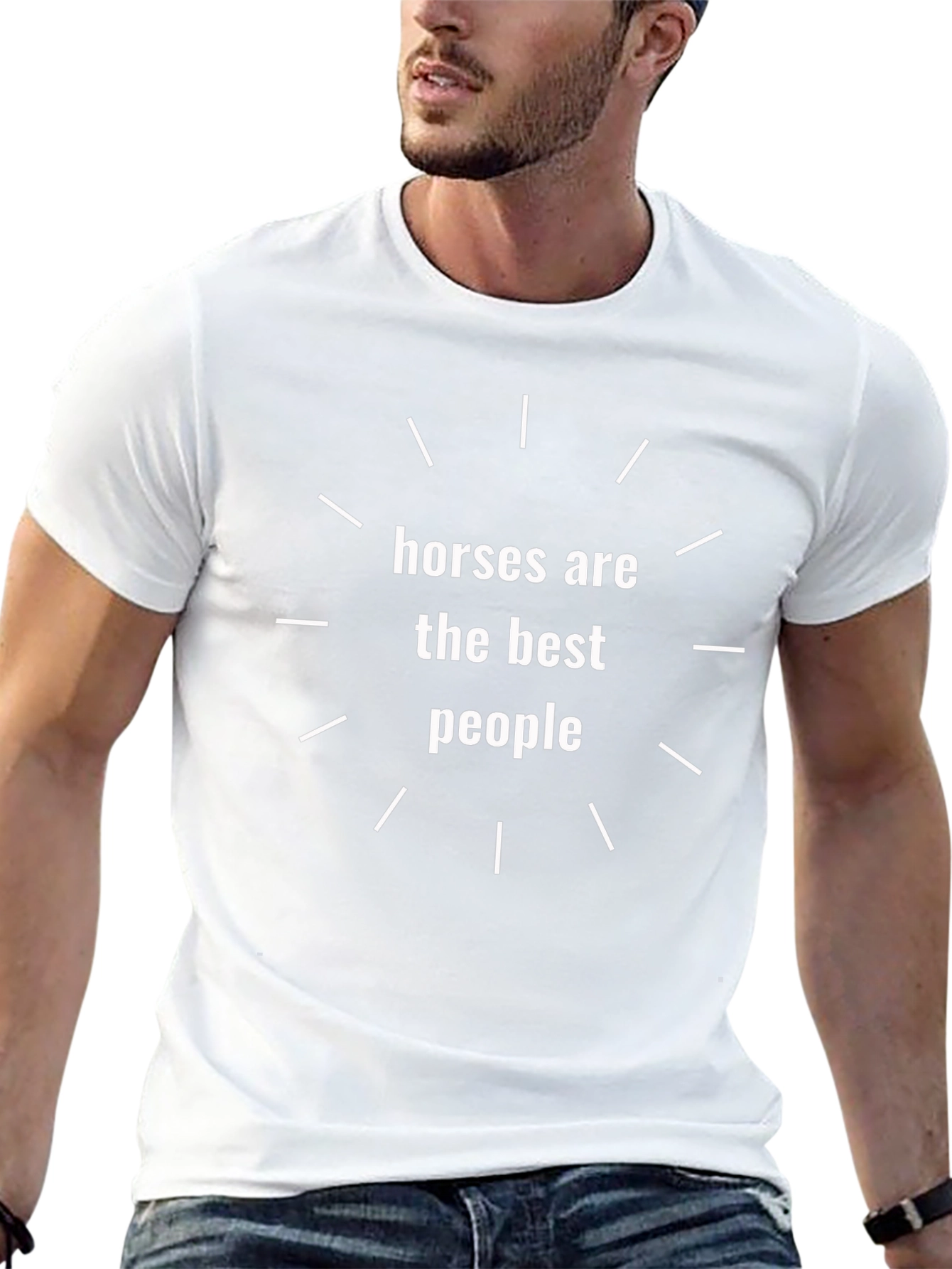Horses Are The Best People Graphic Tee