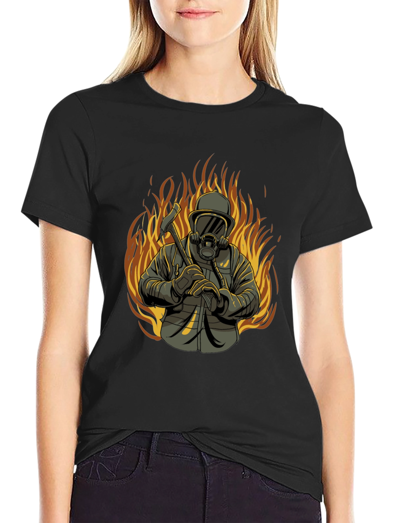 Firefighter T-Shirt - Heroic Design