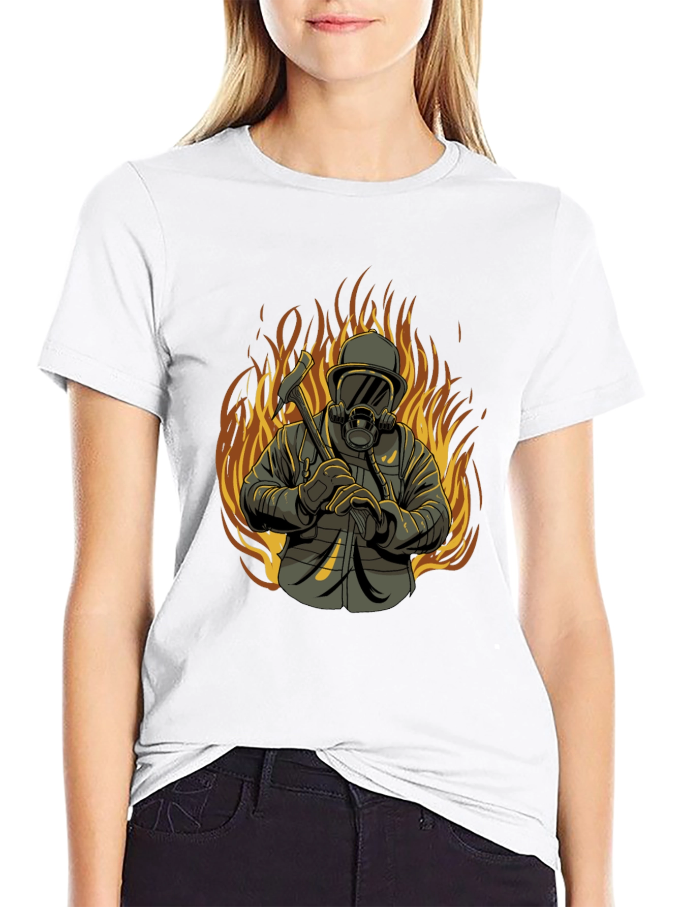 Firefighter T-Shirt - Heroic Design