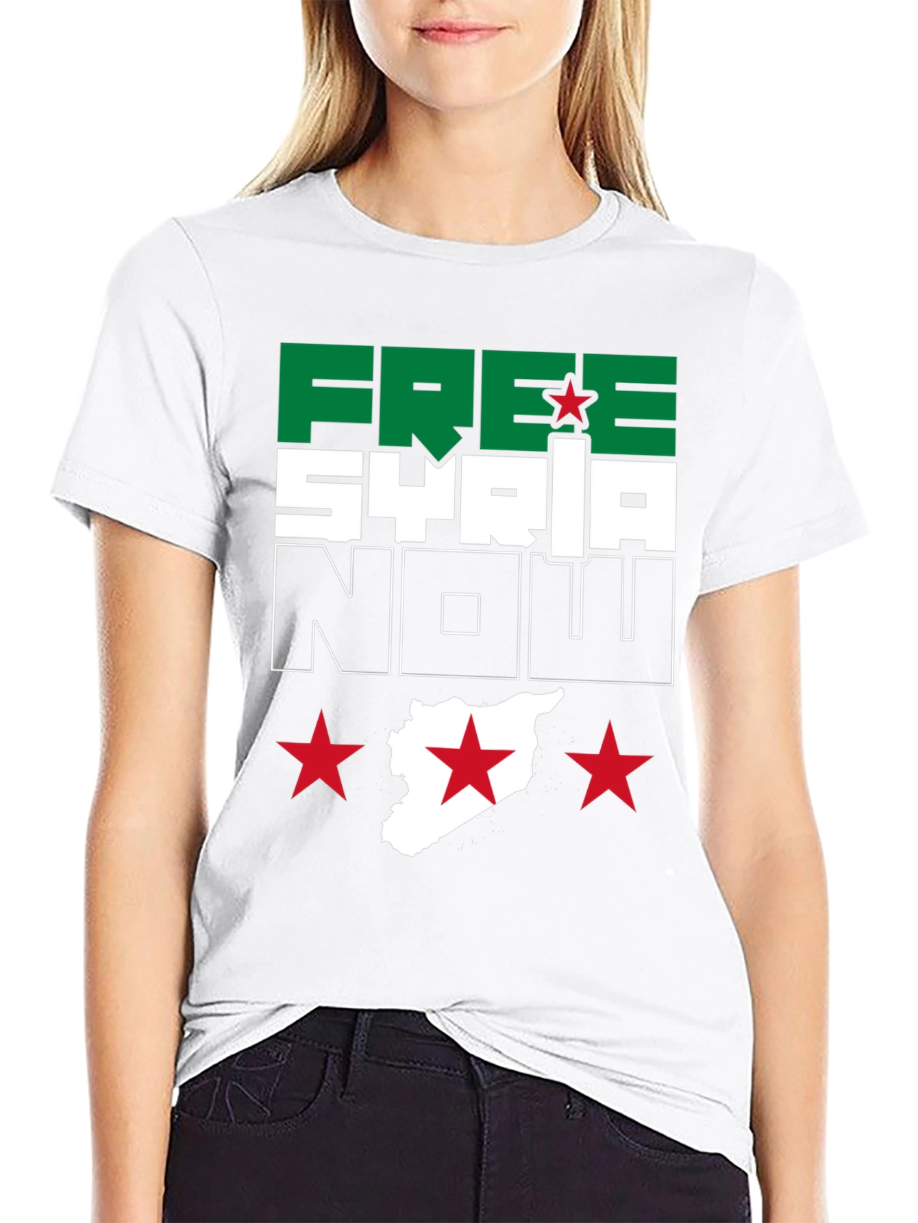 Free Syria Now Graphic T-Shirt