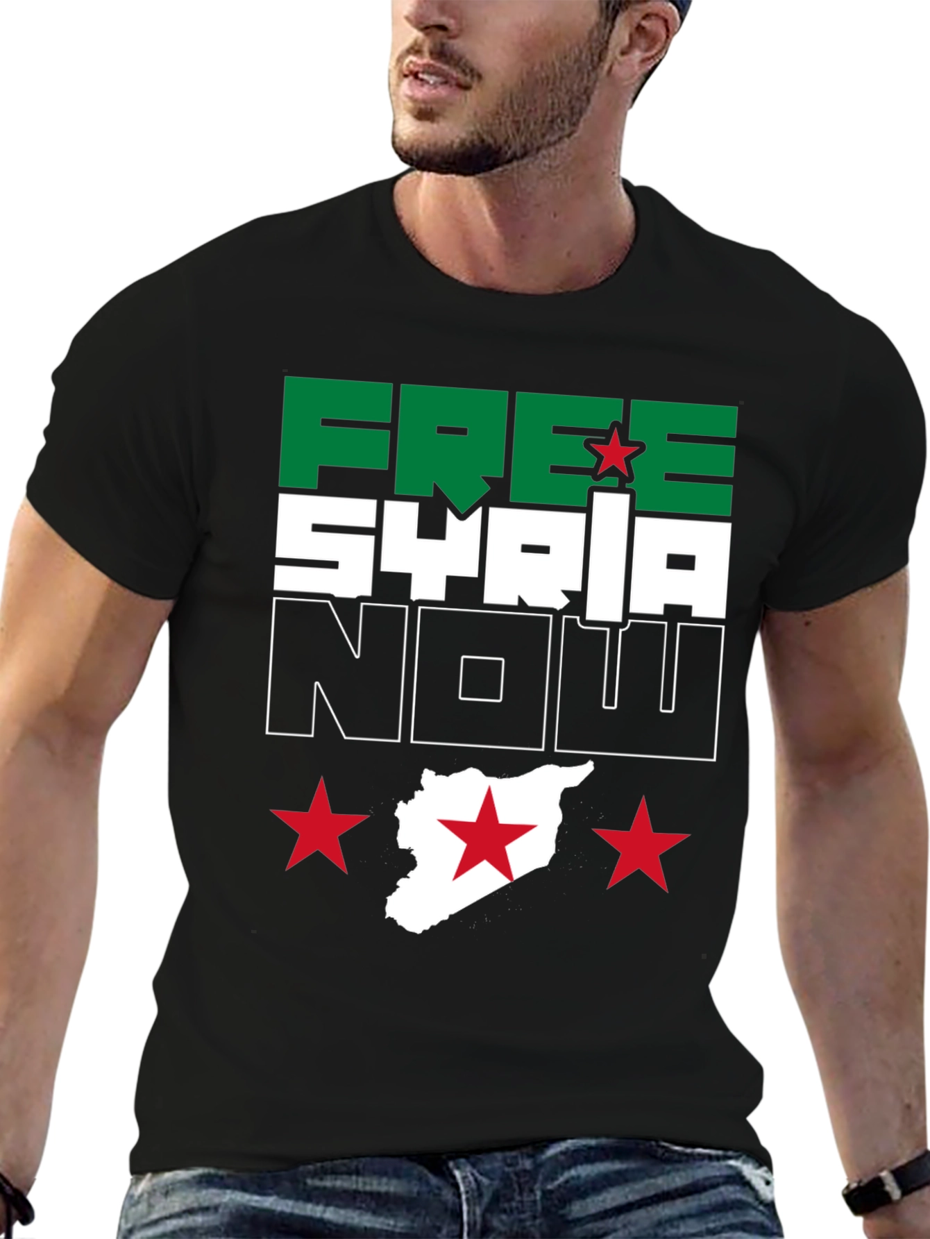 Free Syria Now Graphic T-Shirt