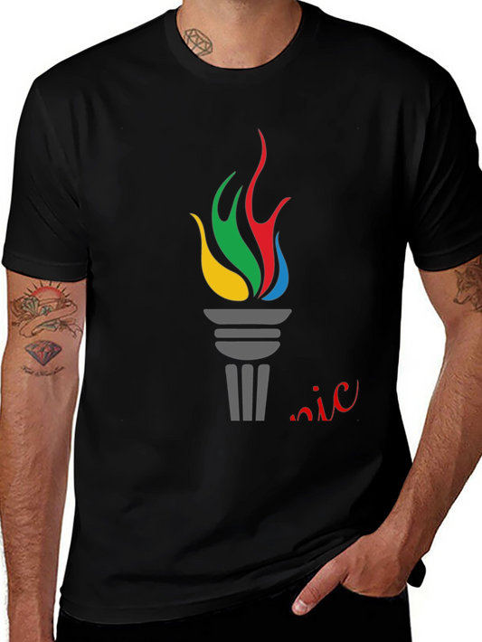 Torch Graphic Tee - Classic Style