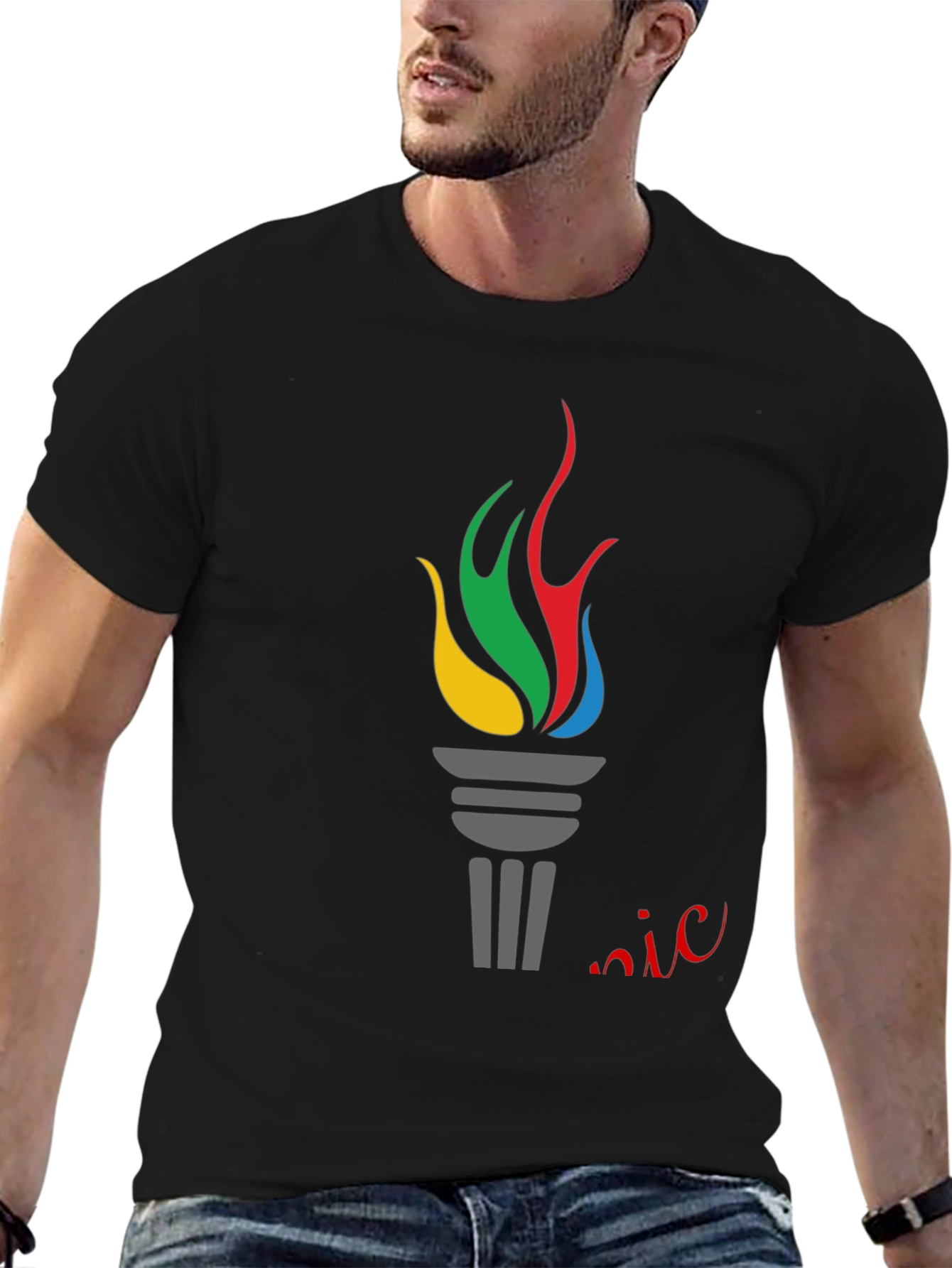 Torch Graphic Tee - Classic Style