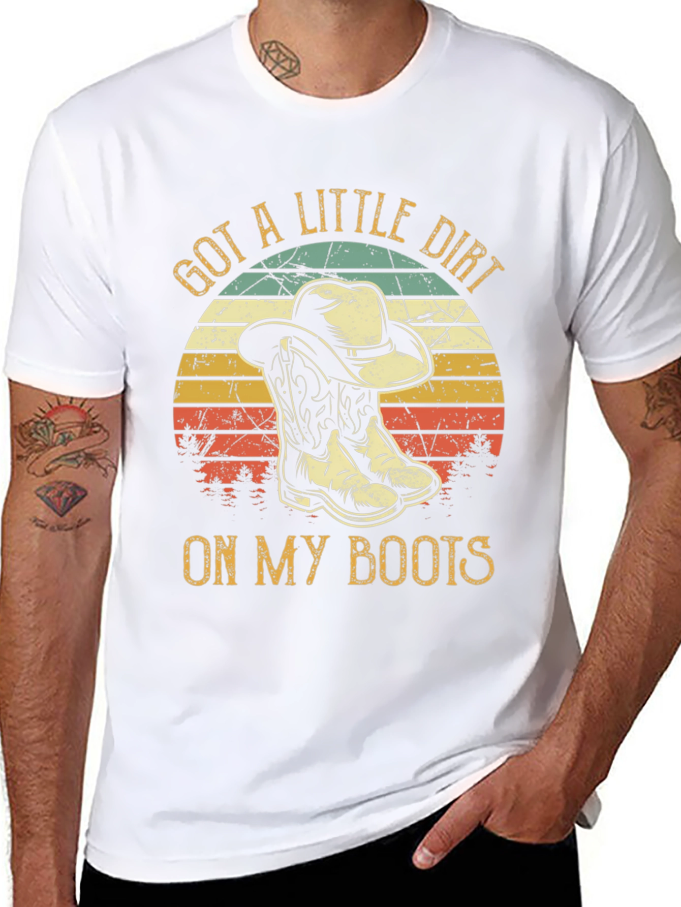 Got A Little Dirt On My Boots Cowboy T-Shirt