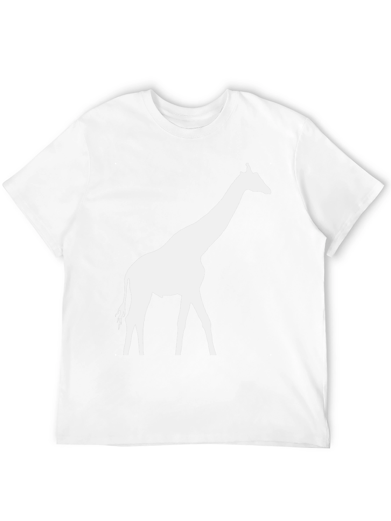 Giraffe Silhouette Graphic Tee - Black
