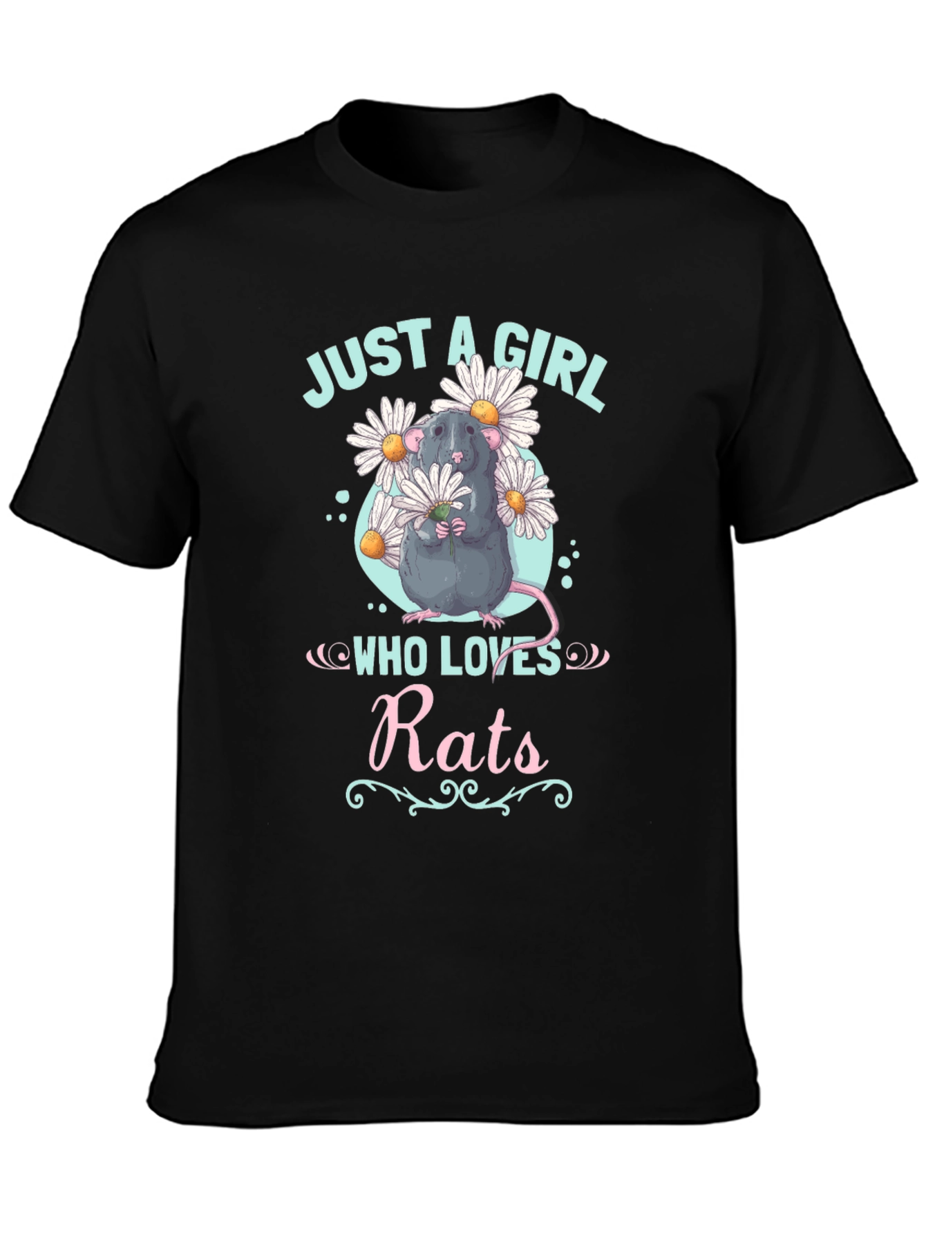Just A Girl Who Loves Rats Graphic T-Shirt