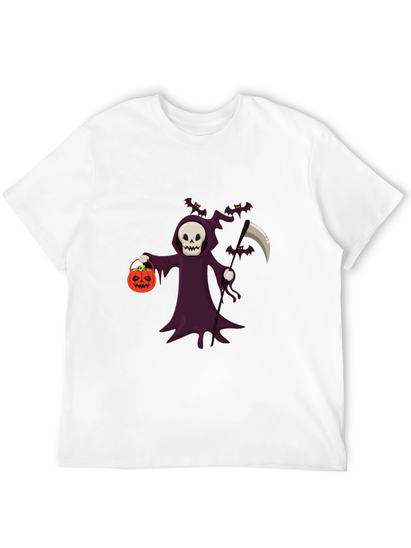 Grim Reaper Halloween Graphic T-Shirt