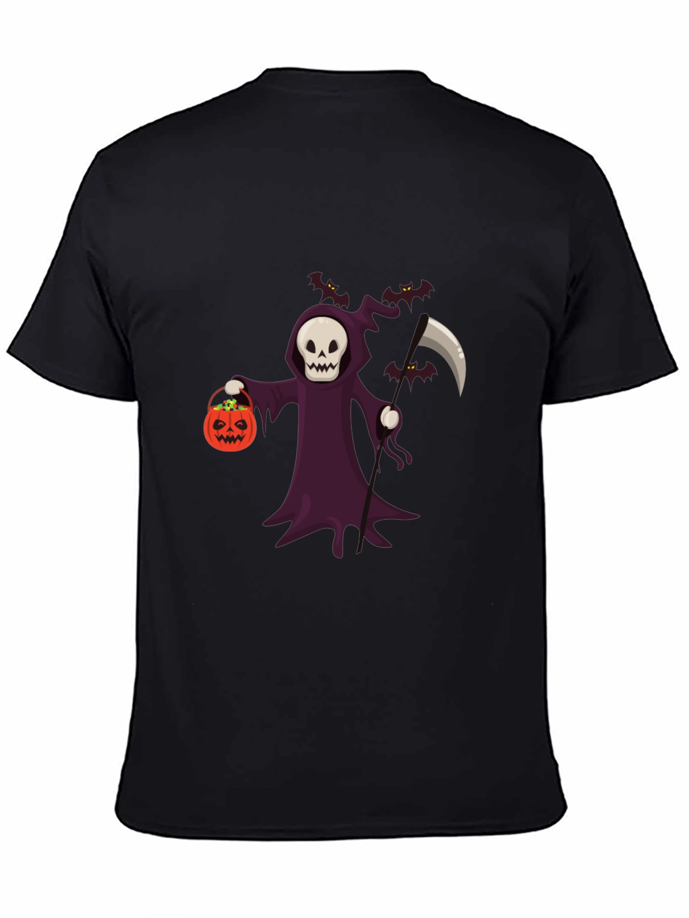 Grim Reaper Halloween Graphic T-Shirt