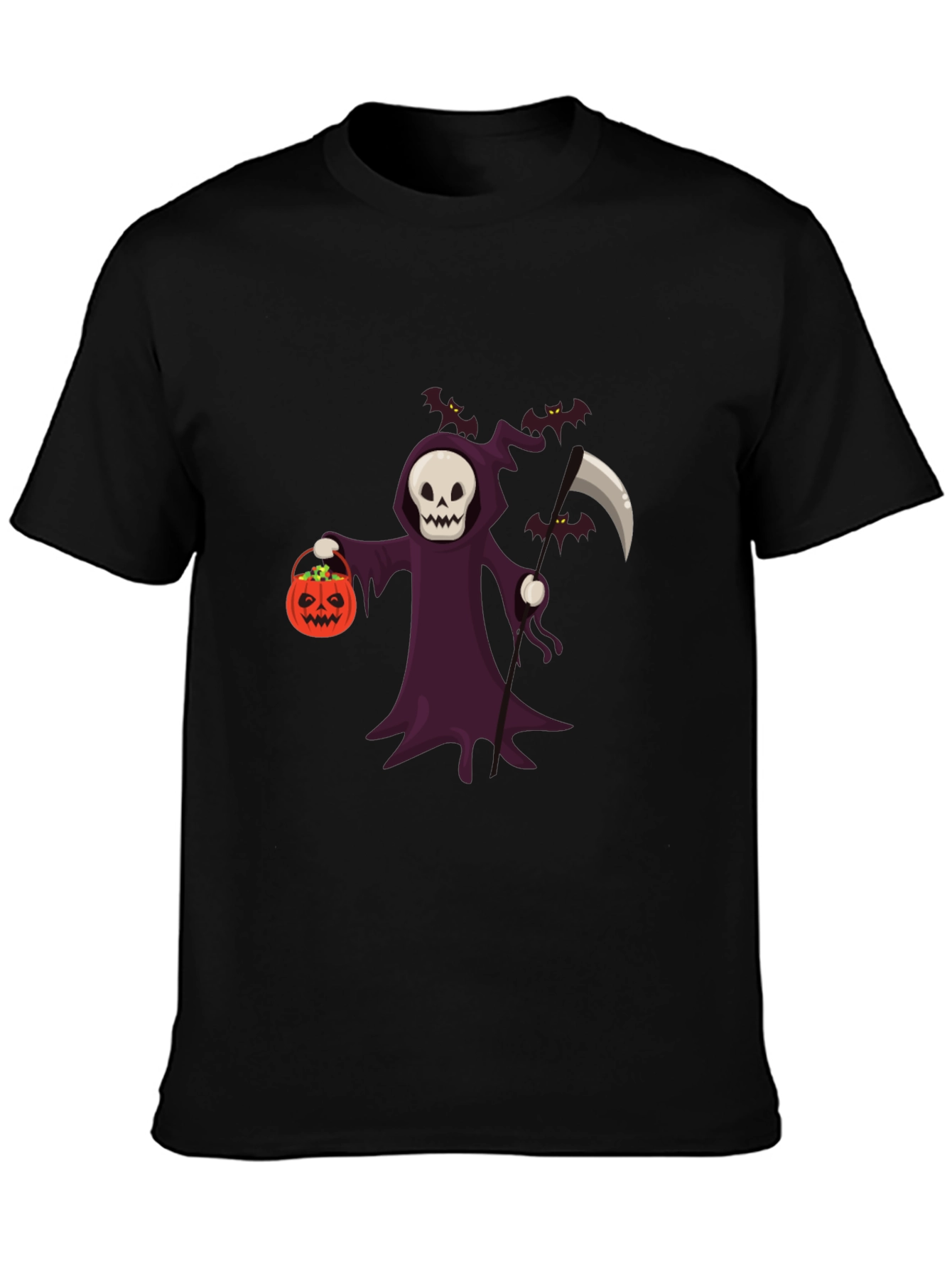 Grim Reaper Halloween Graphic T-Shirt