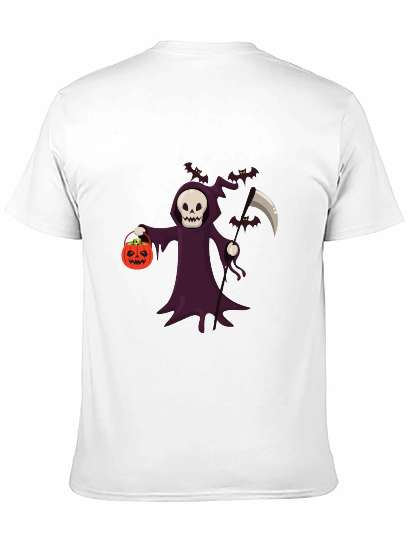 Grim Reaper Halloween Graphic T-Shirt