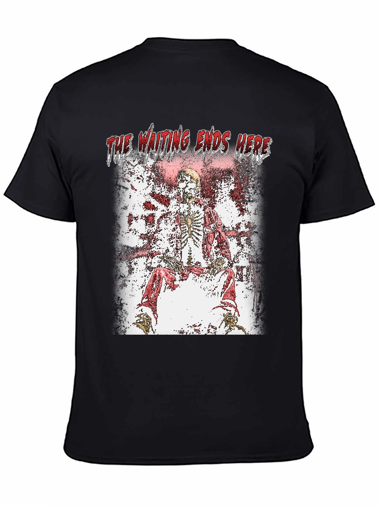 The Waiting Ends Here Skeleton Graphic T-Shirt