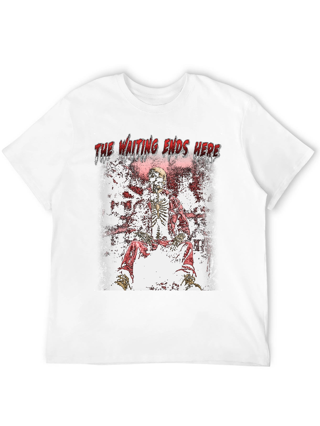 The Waiting Ends Here Skeleton Graphic T-Shirt