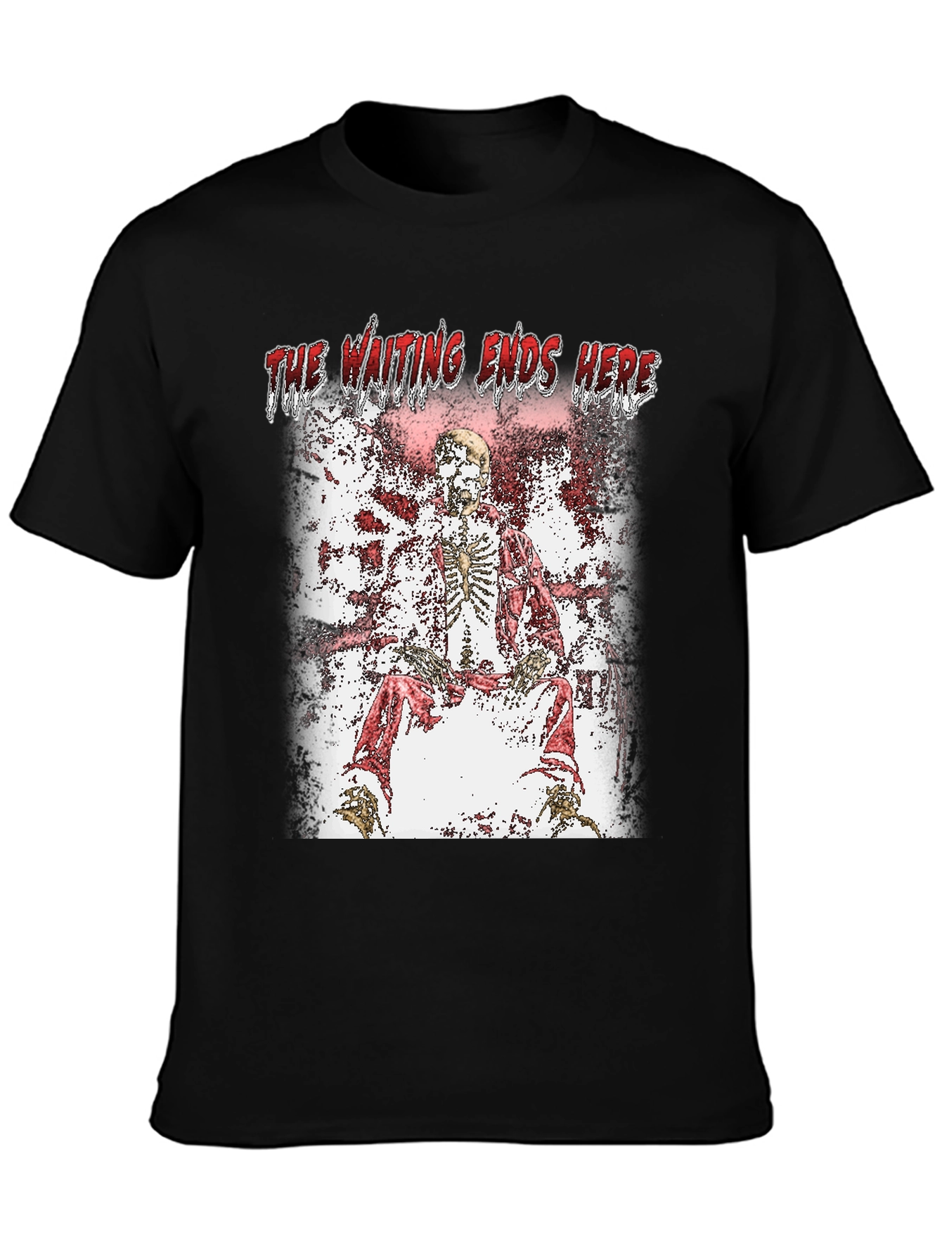 The Waiting Ends Here Skeleton Graphic T-Shirt