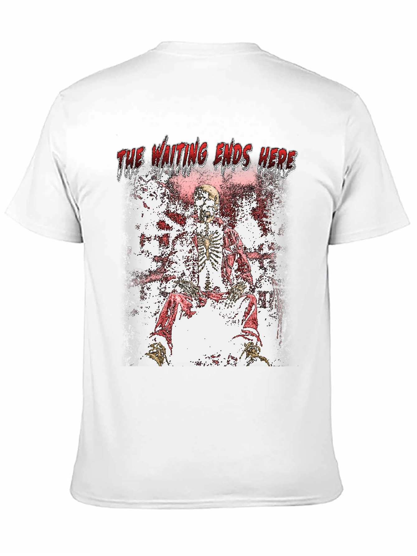 The Waiting Ends Here Skeleton Graphic T-Shirt