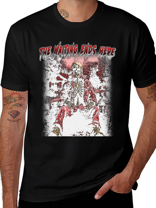 The Waiting Ends Here Skeleton Graphic T-Shirt