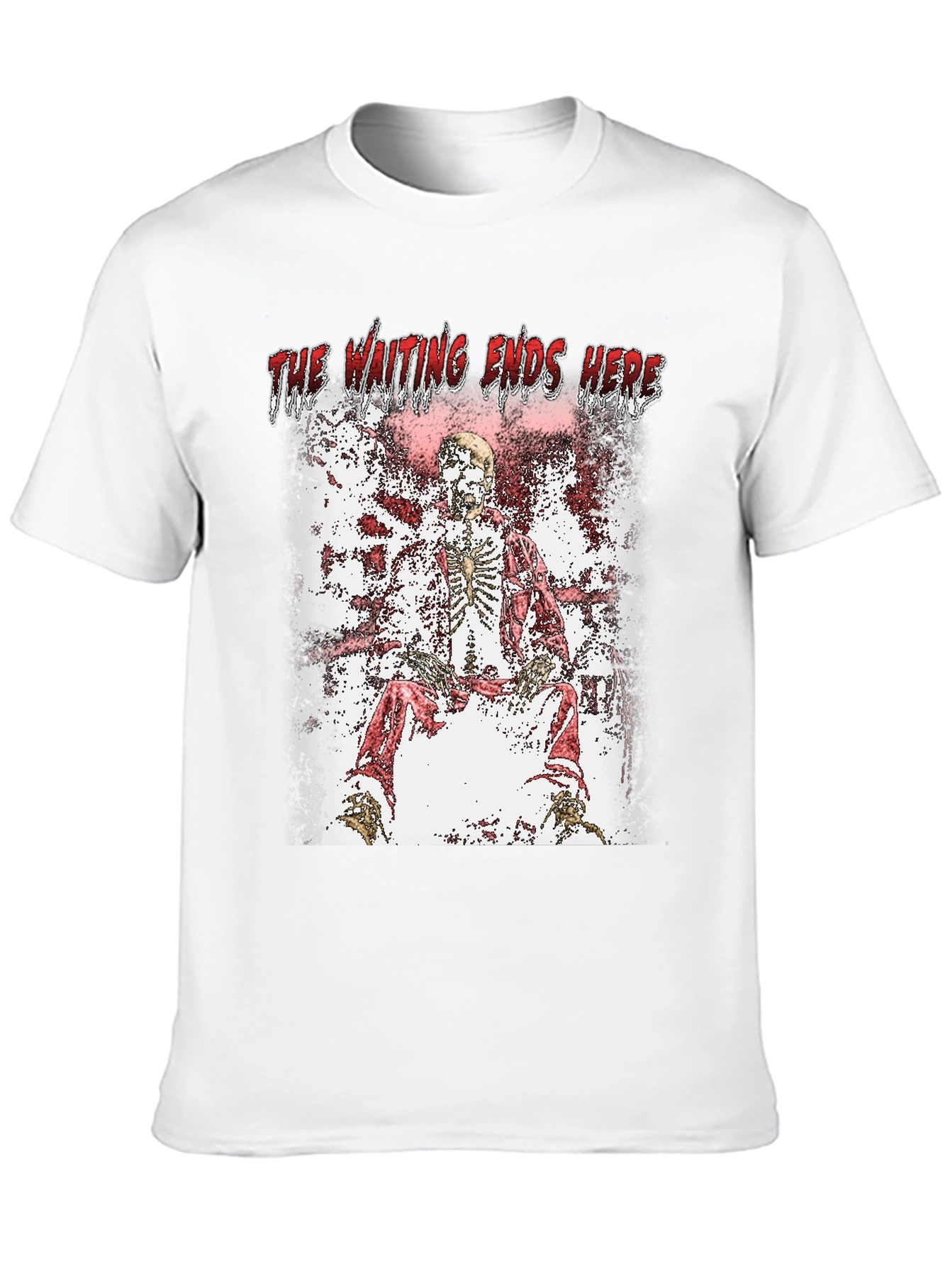 The Waiting Ends Here Skeleton Graphic T-Shirt
