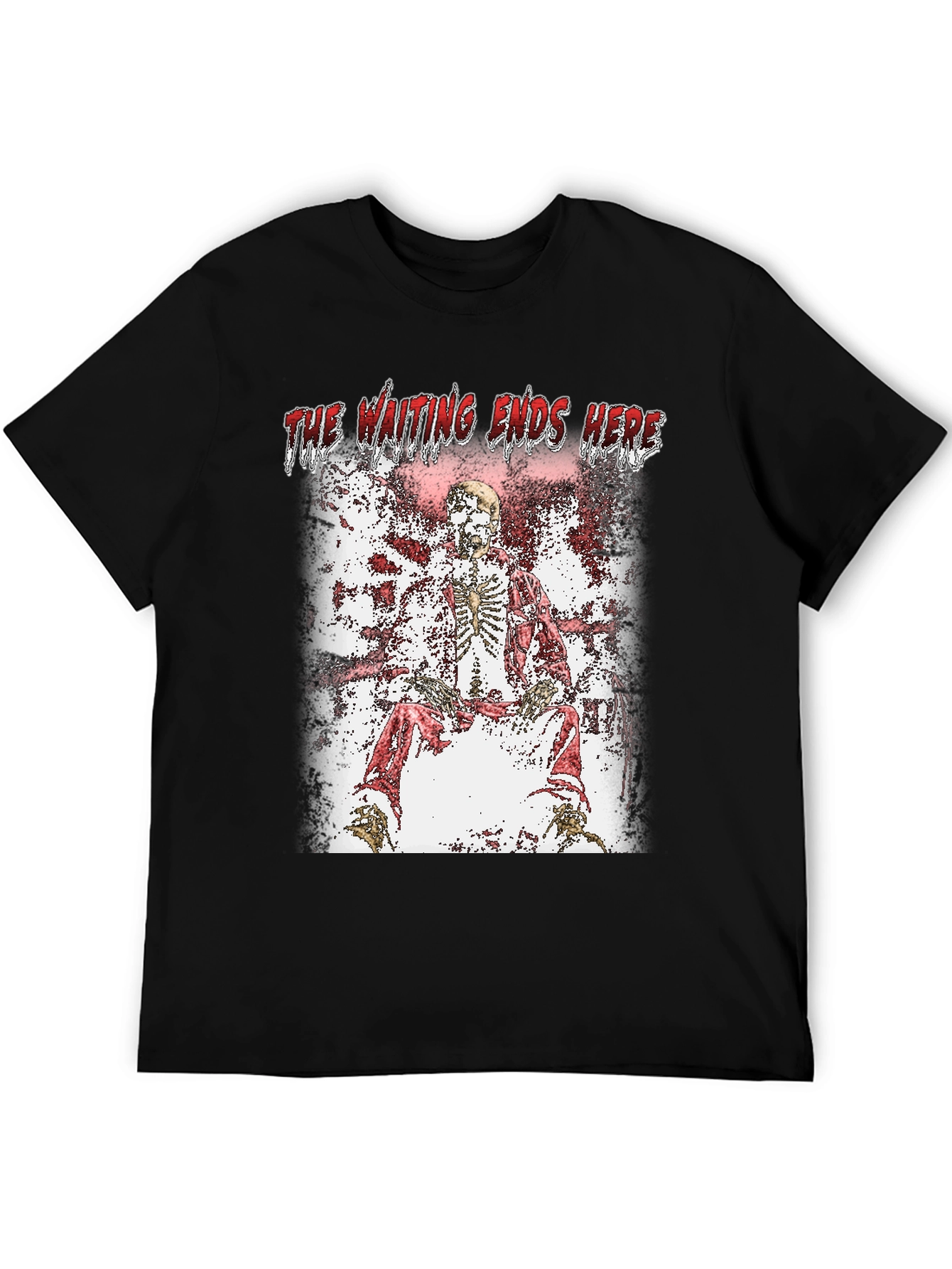 The Waiting Ends Here Skeleton Graphic T-Shirt