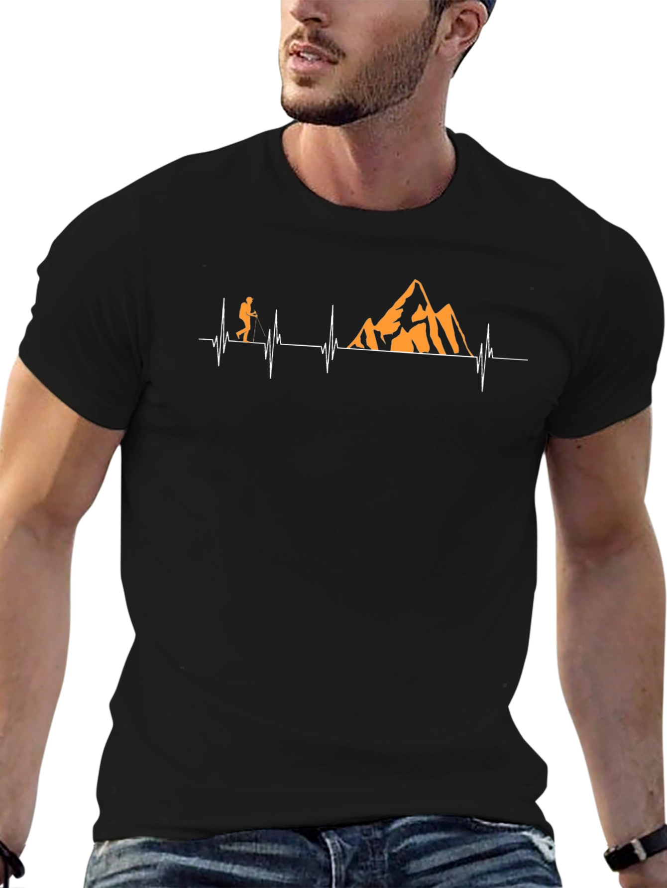 Hiking Heartbeat Graphic Tee - Adventure Awaits!