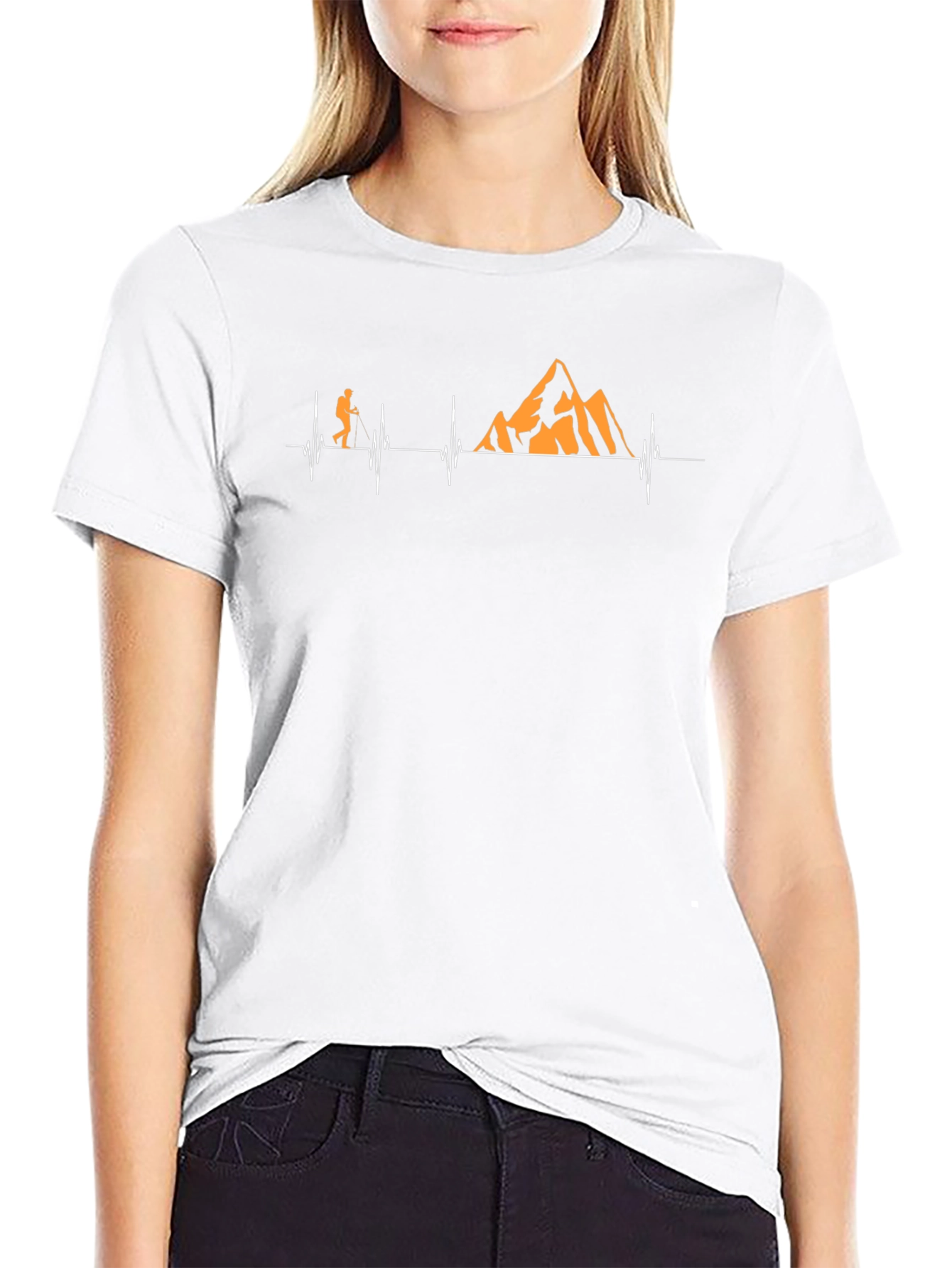 Hiking Heartbeat Graphic Tee - Adventure Awaits!
