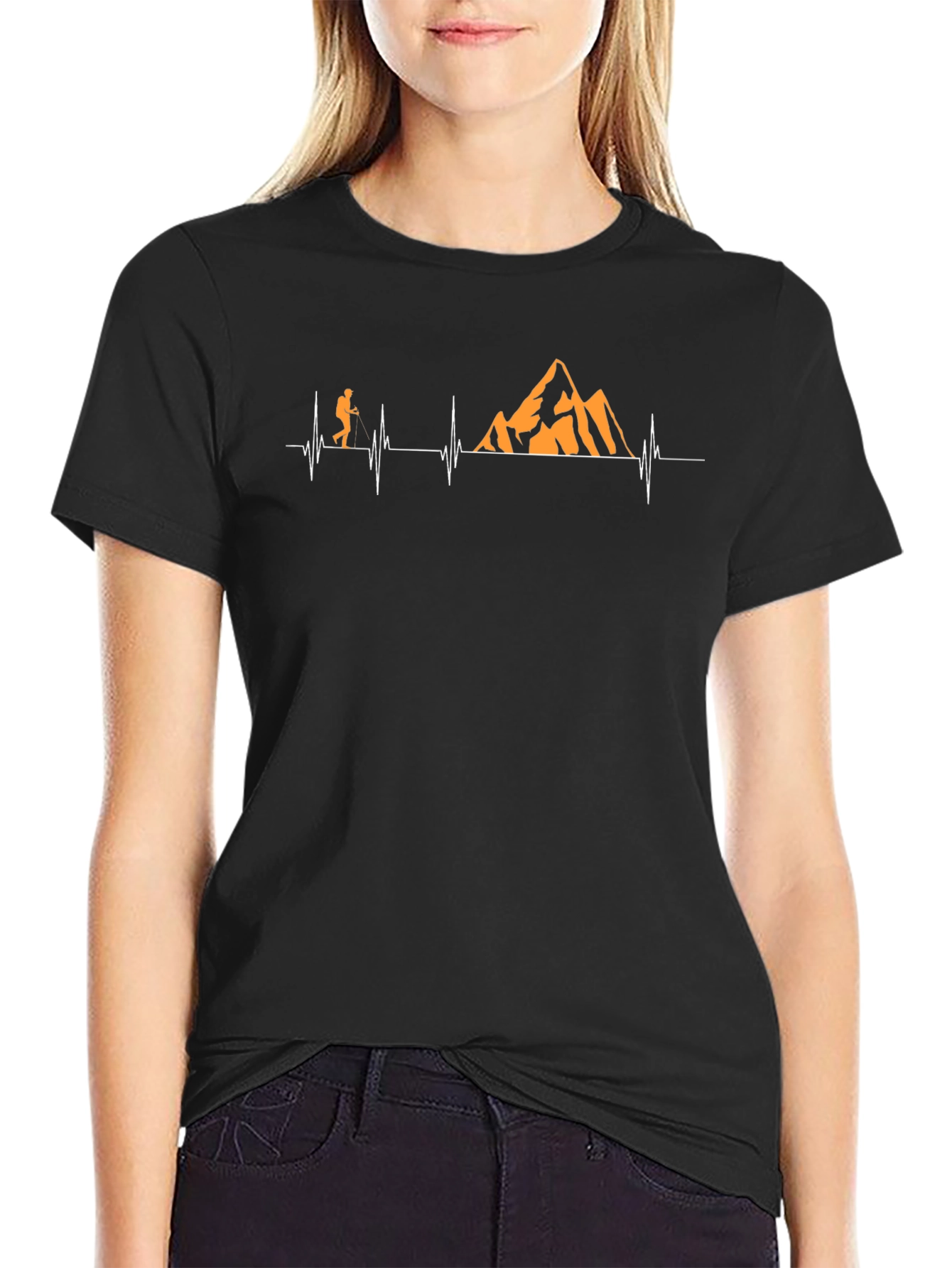 Hiking Heartbeat Graphic Tee - Adventure Awaits!