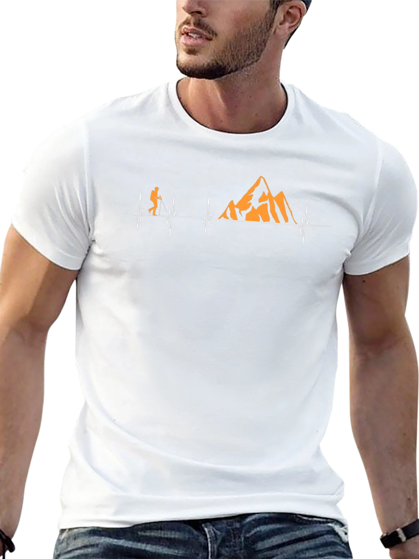 Hiking Heartbeat Graphic Tee - Adventure Awaits!
