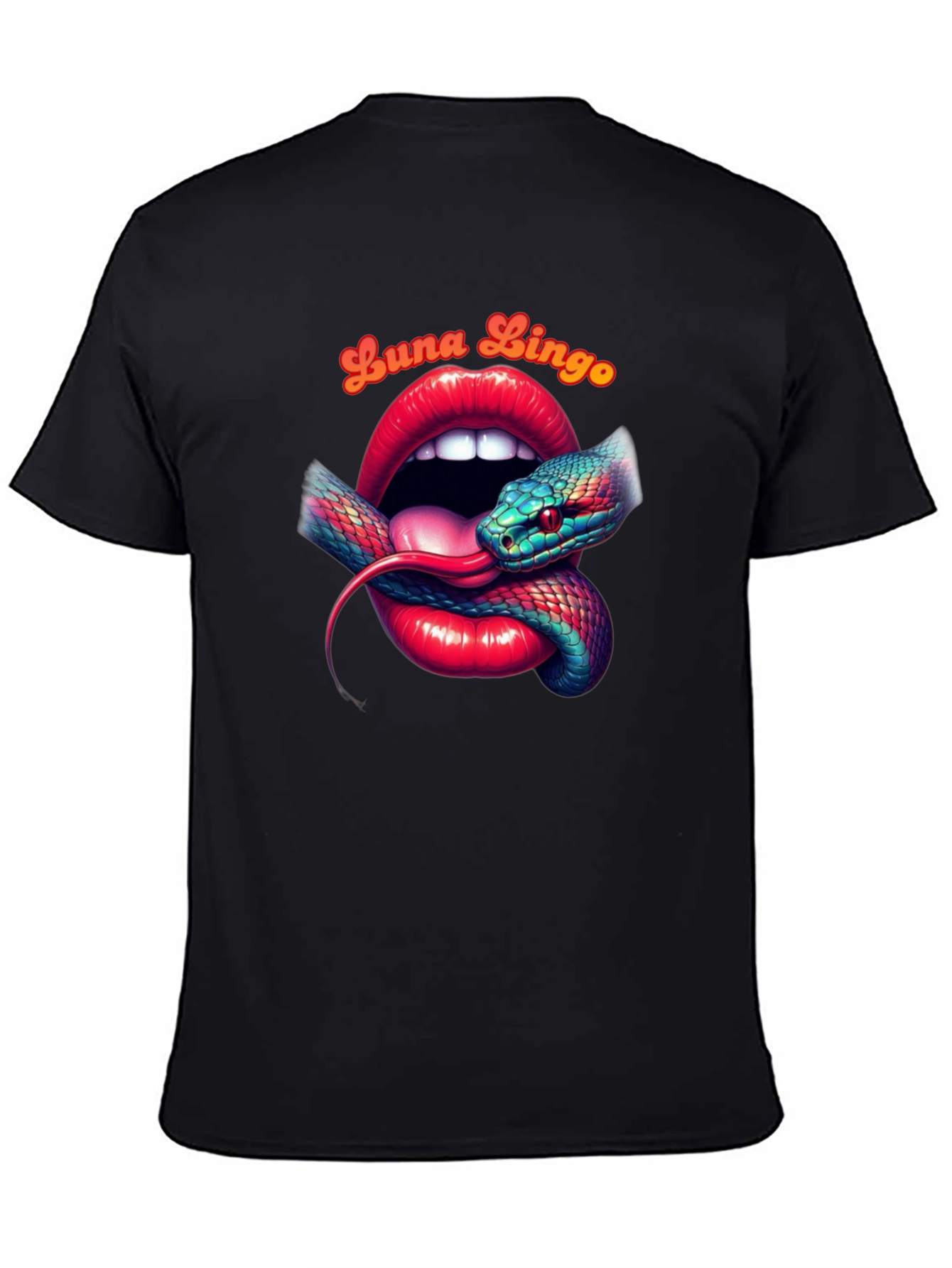 Luna Lingo Snake Lips Graphic Tee