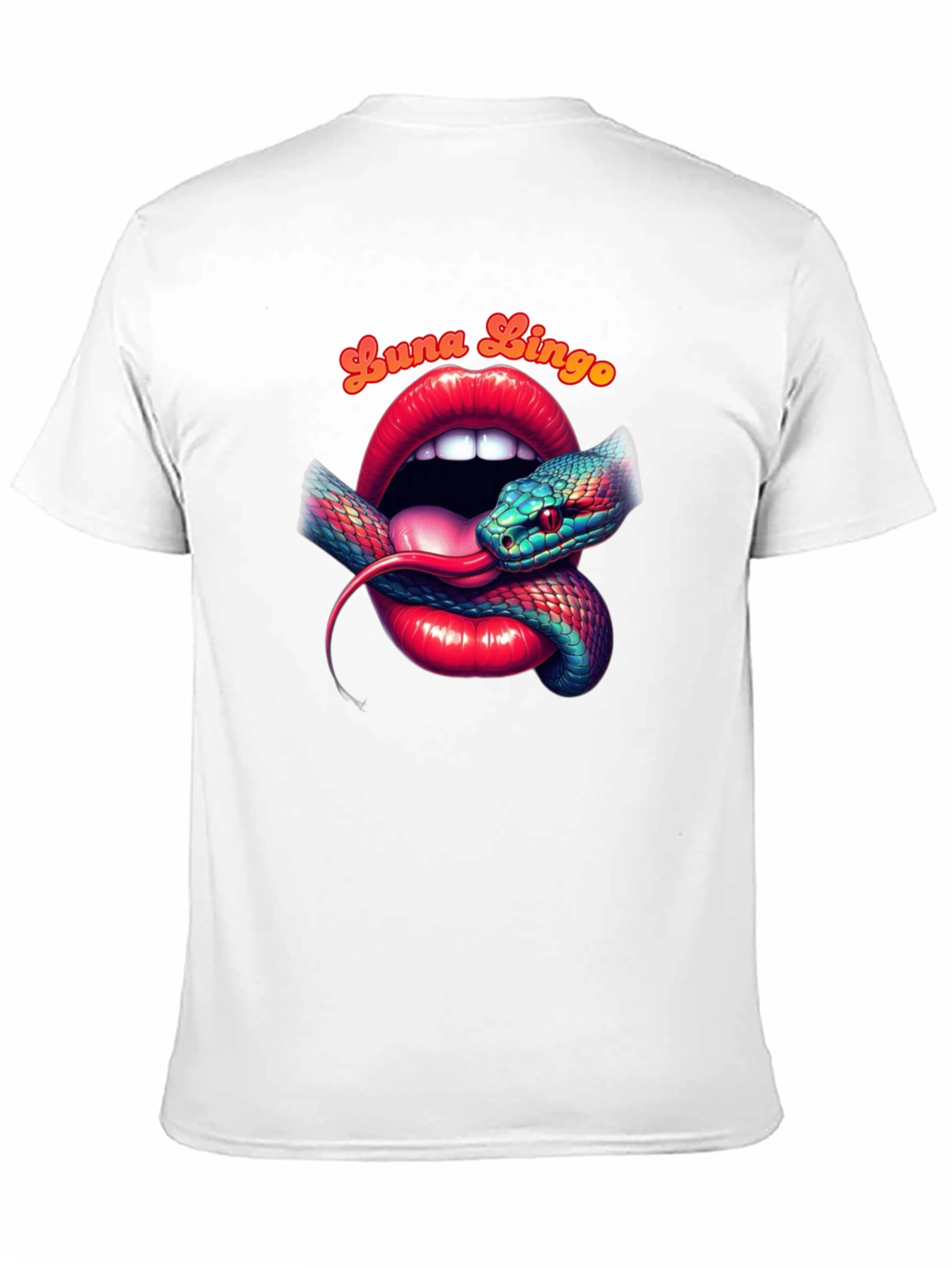 Luna Lingo Snake Lips Graphic Tee