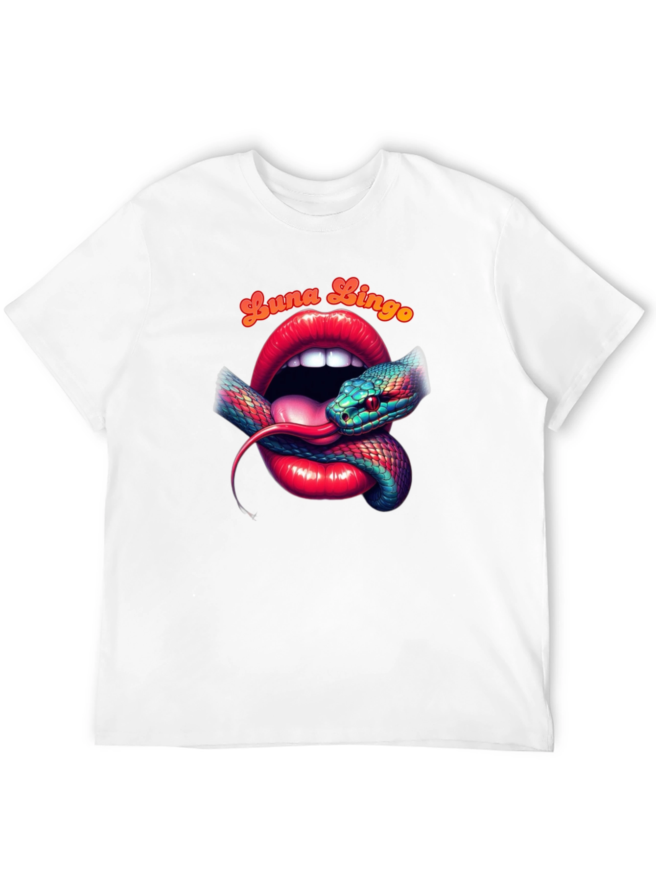 Luna Lingo Snake Lips Graphic Tee