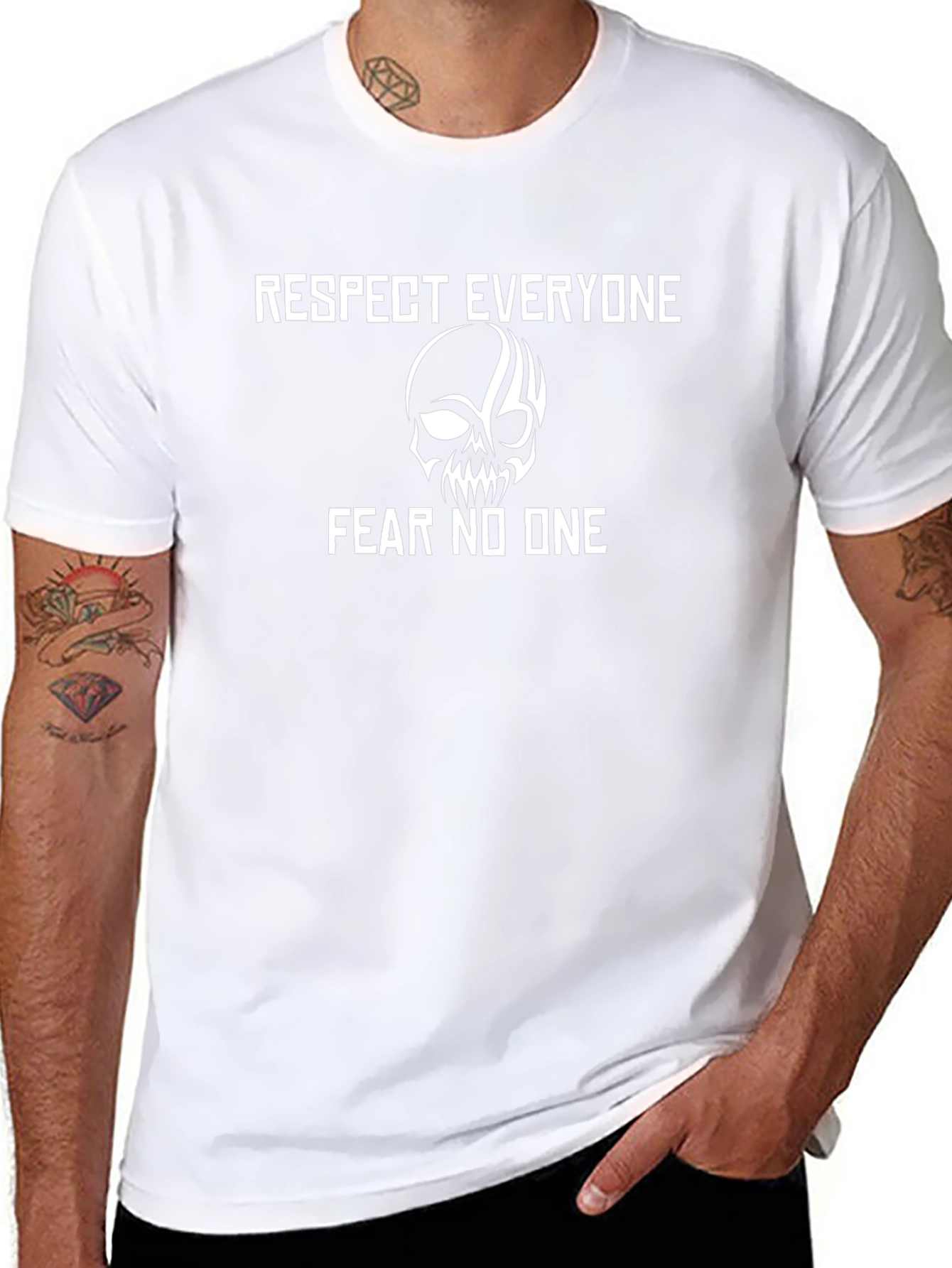 Respect Everyone Fear No One Graphic T-Shirt