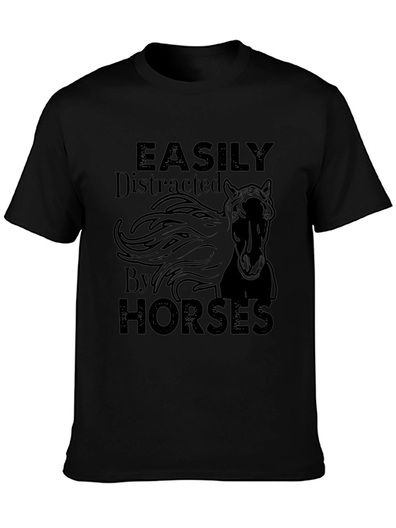 Easily Distracted By Horses Graphic Tee