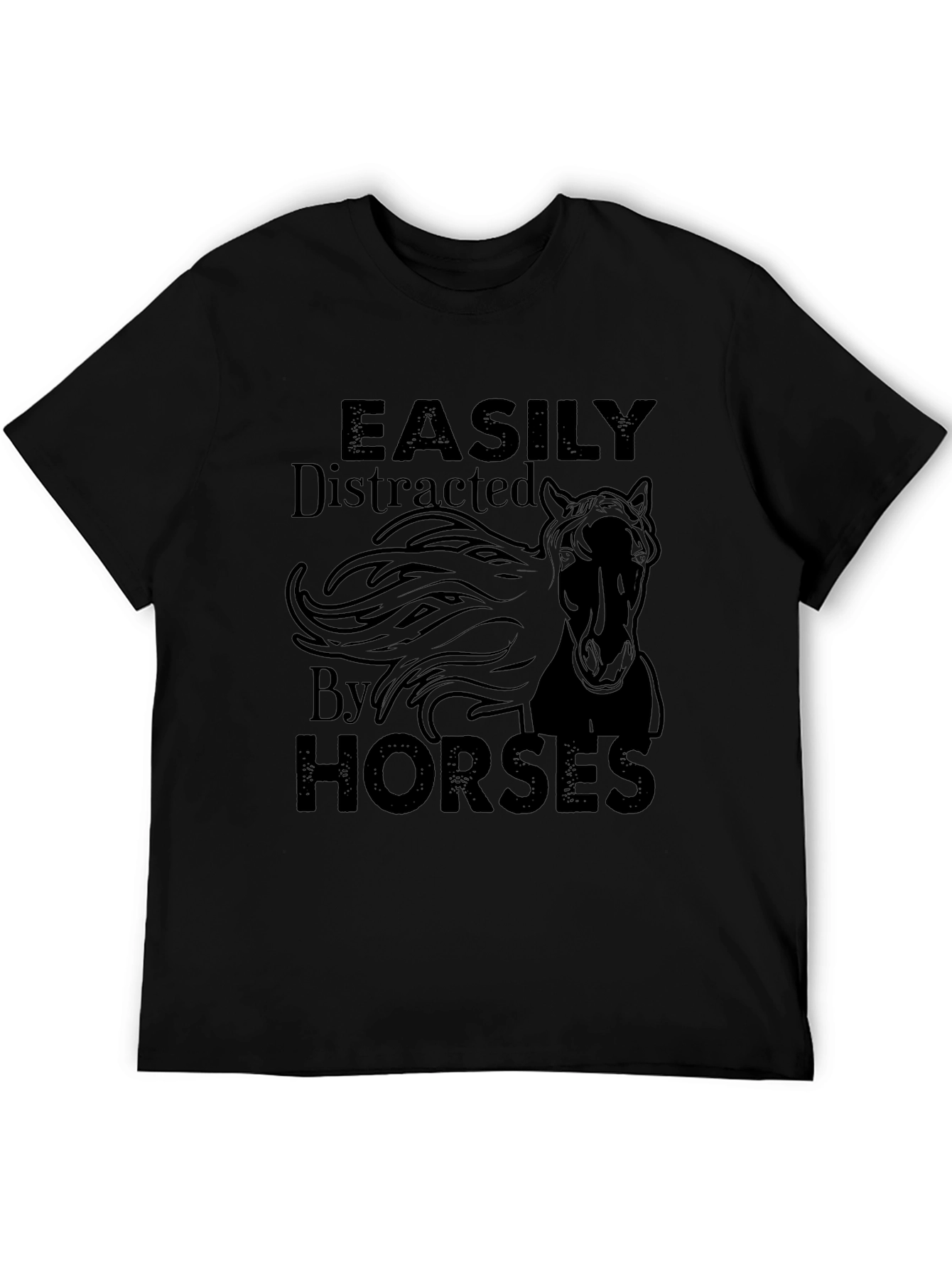 Easily Distracted By Horses Graphic Tee