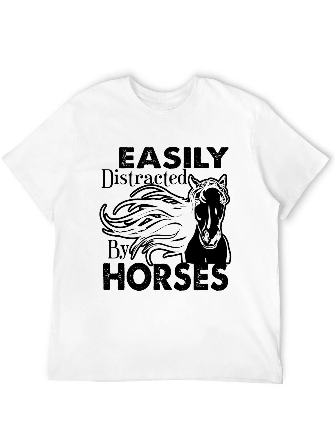 Easily Distracted By Horses Graphic Tee