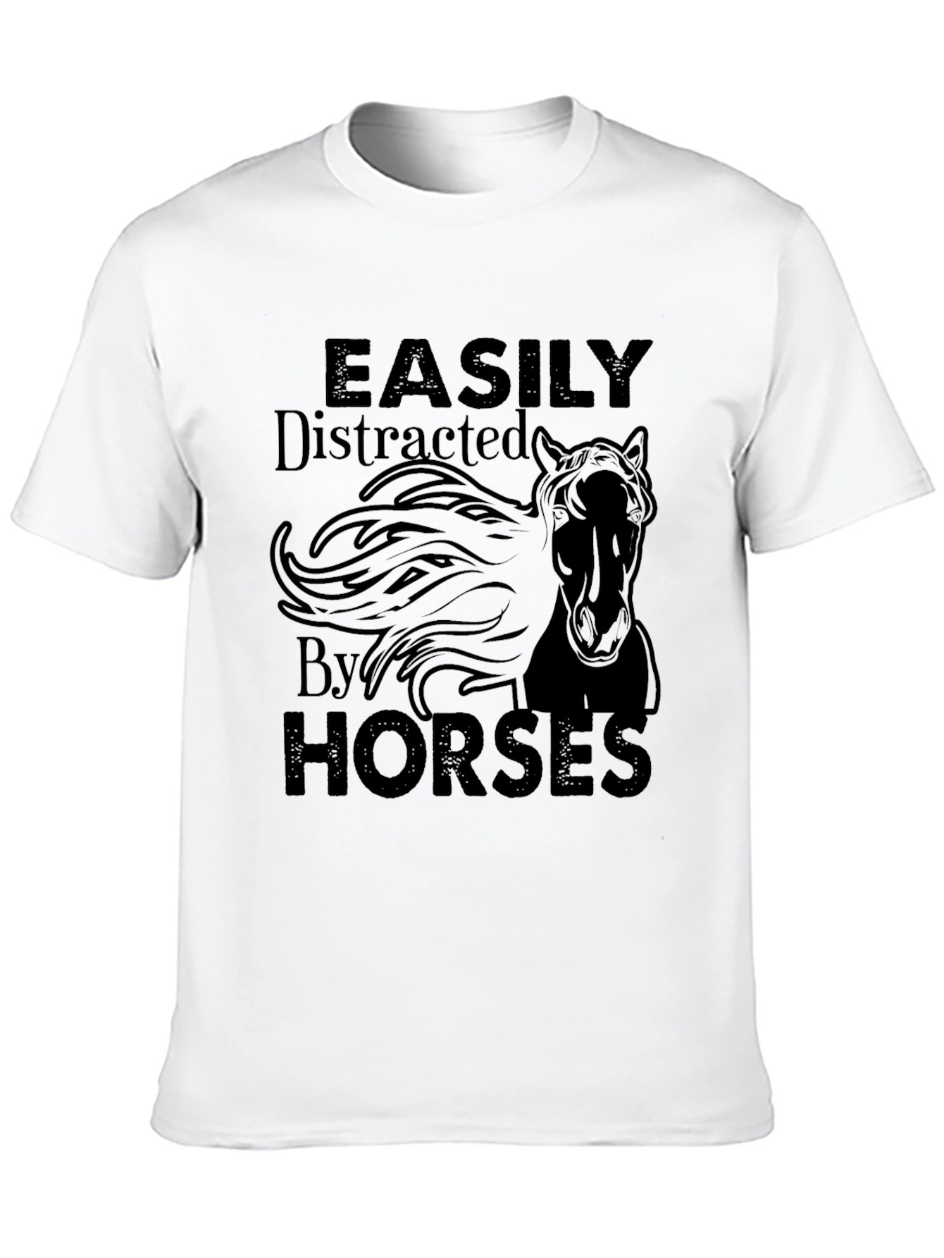 Easily Distracted By Horses Graphic Tee