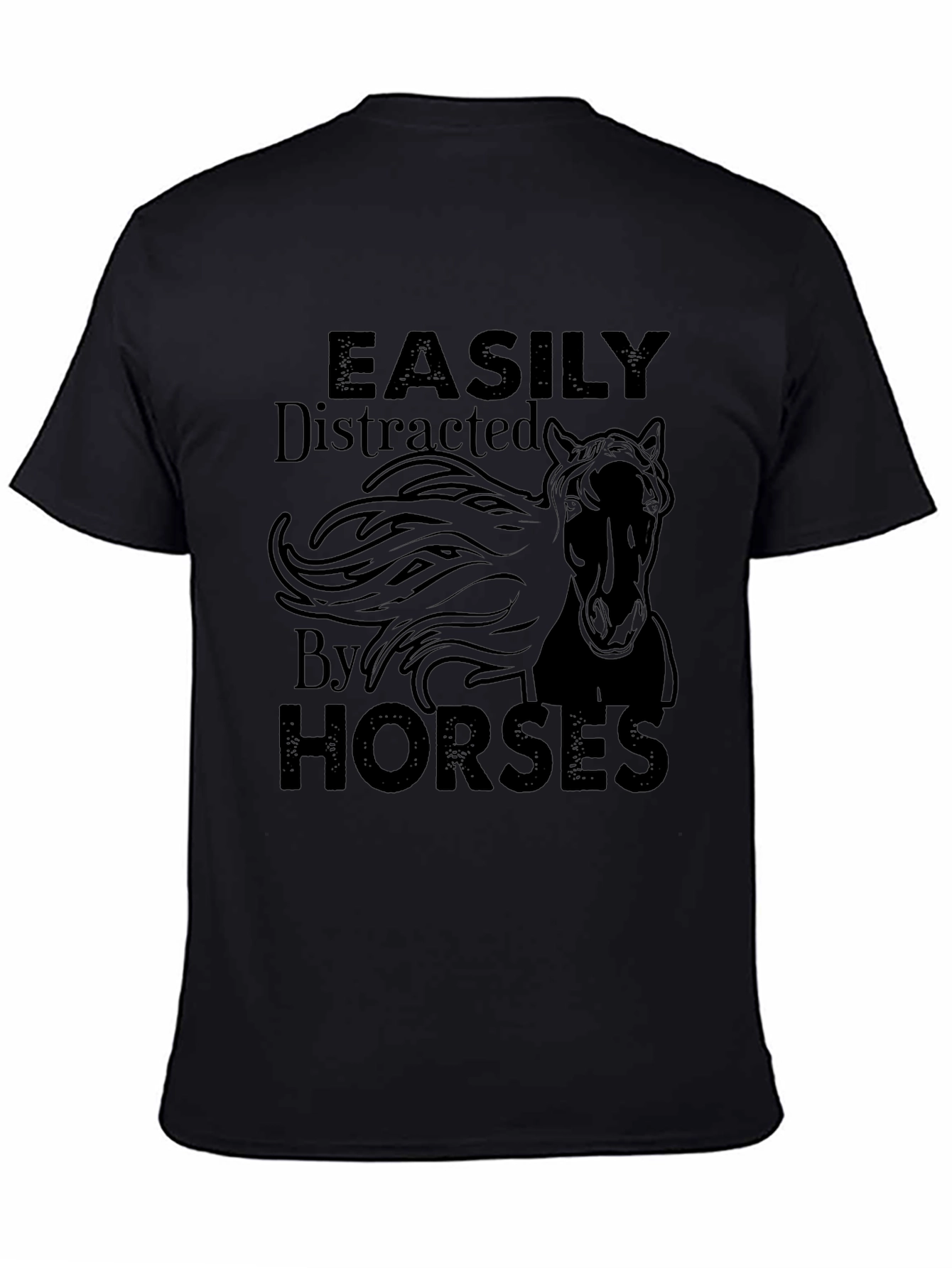 Easily Distracted By Horses Graphic Tee