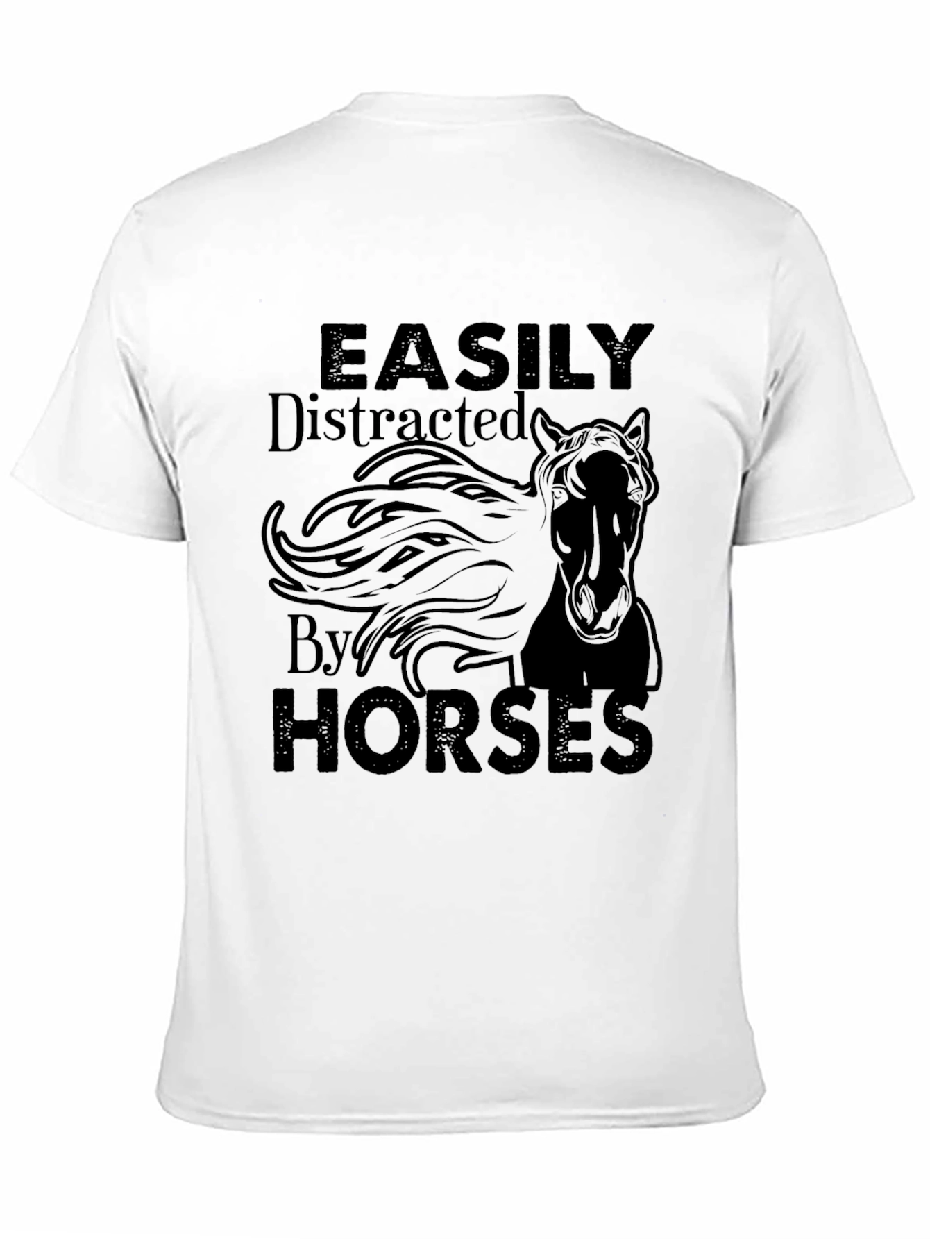 Easily Distracted By Horses Graphic Tee