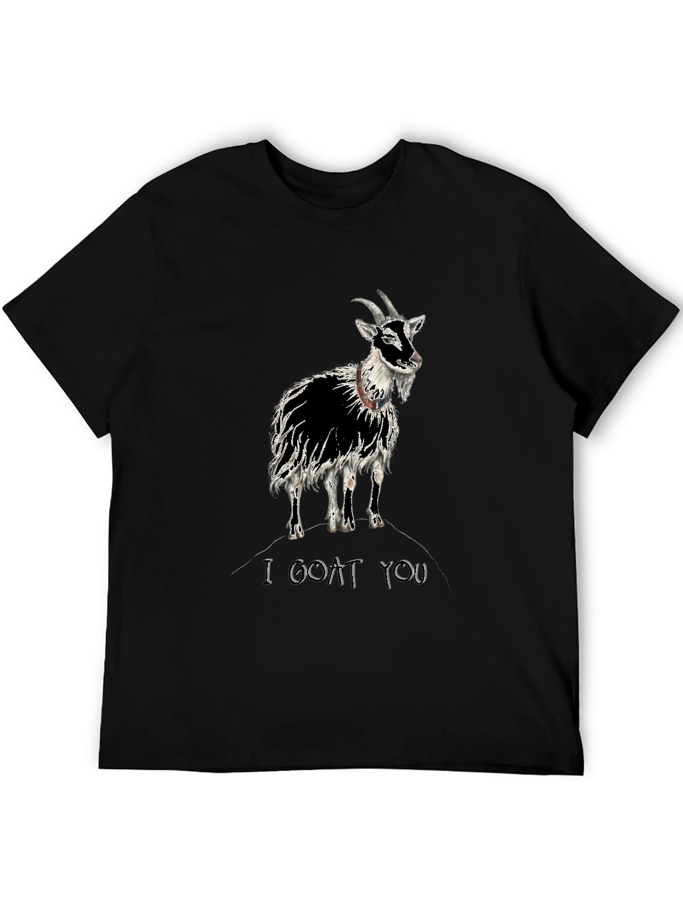 I Goat You Graphic Tee - Black Cotton T-Shirt