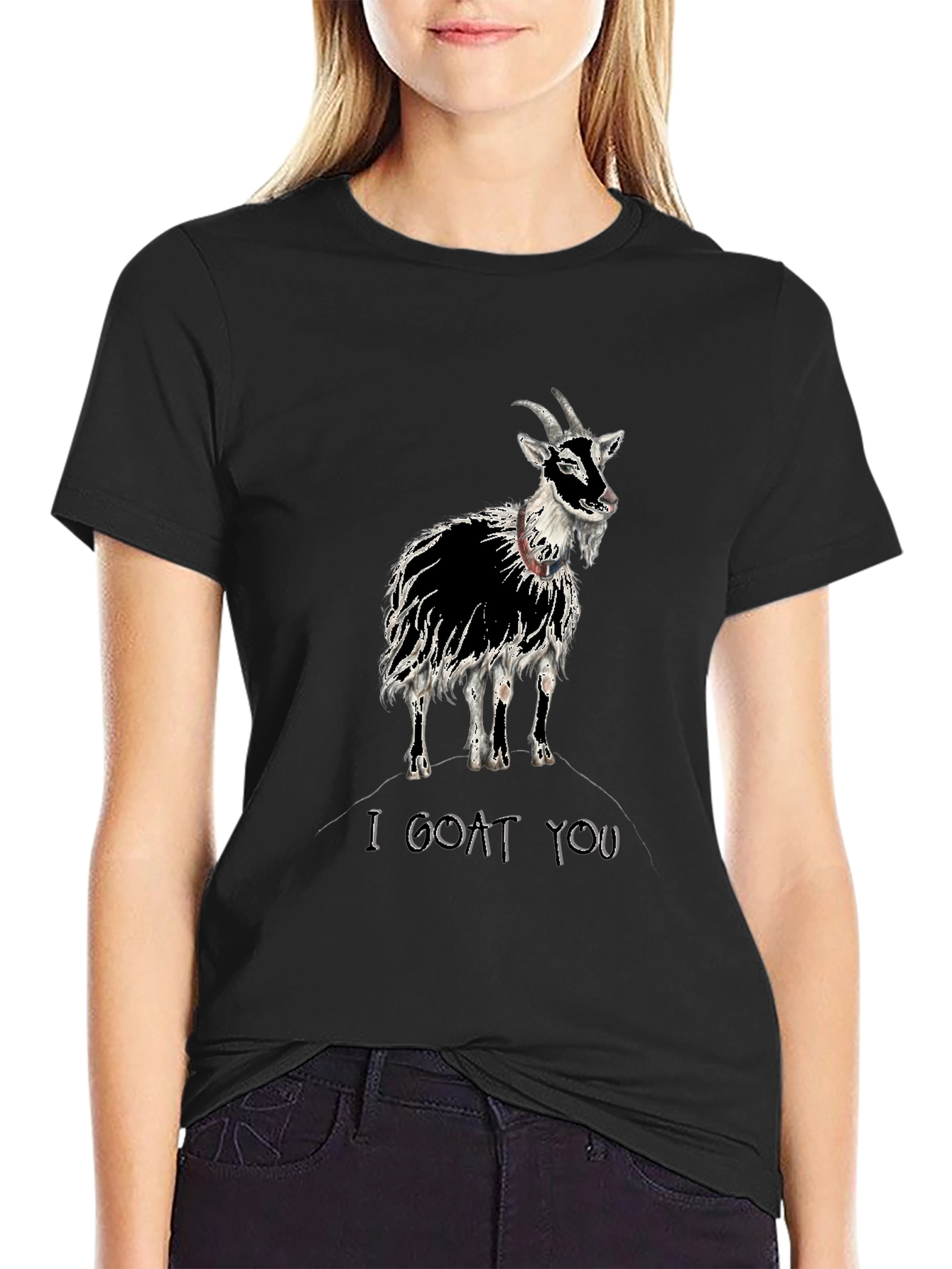 I Goat You Graphic Tee - Black Cotton T-Shirt