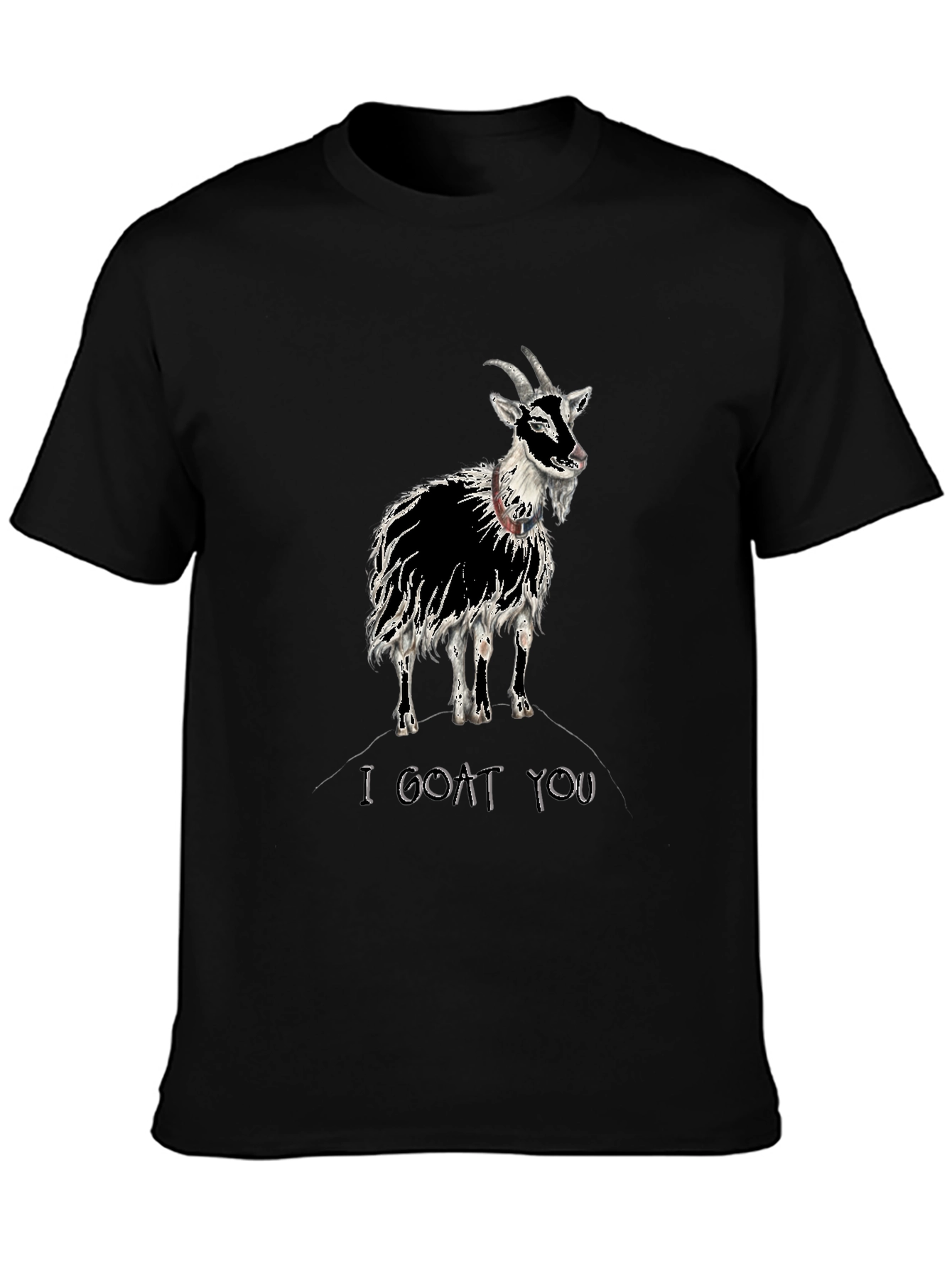 I Goat You Graphic Tee - Black Cotton T-Shirt