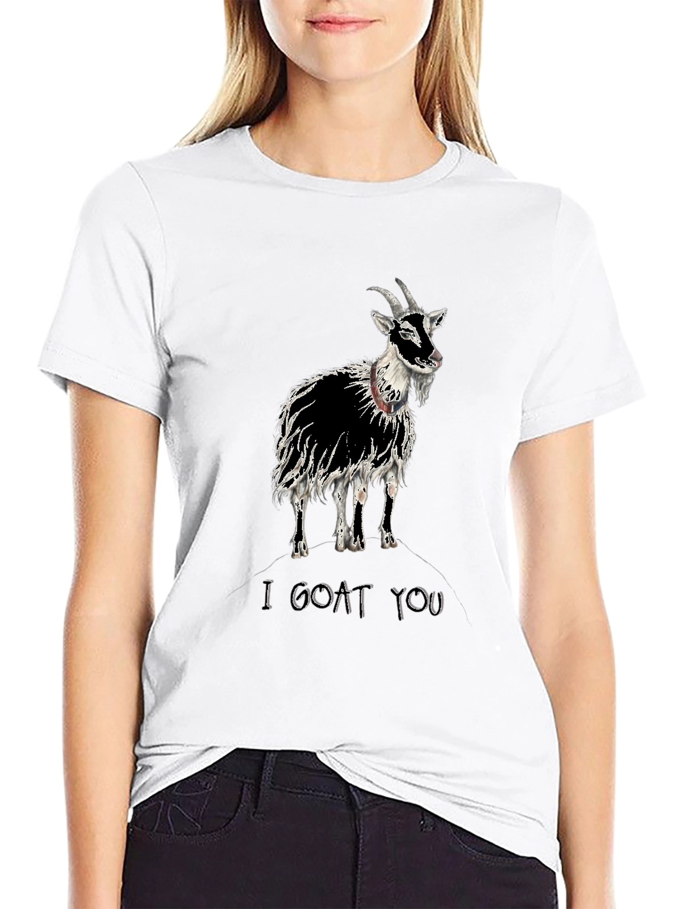 I Goat You Graphic Tee - Black Cotton T-Shirt