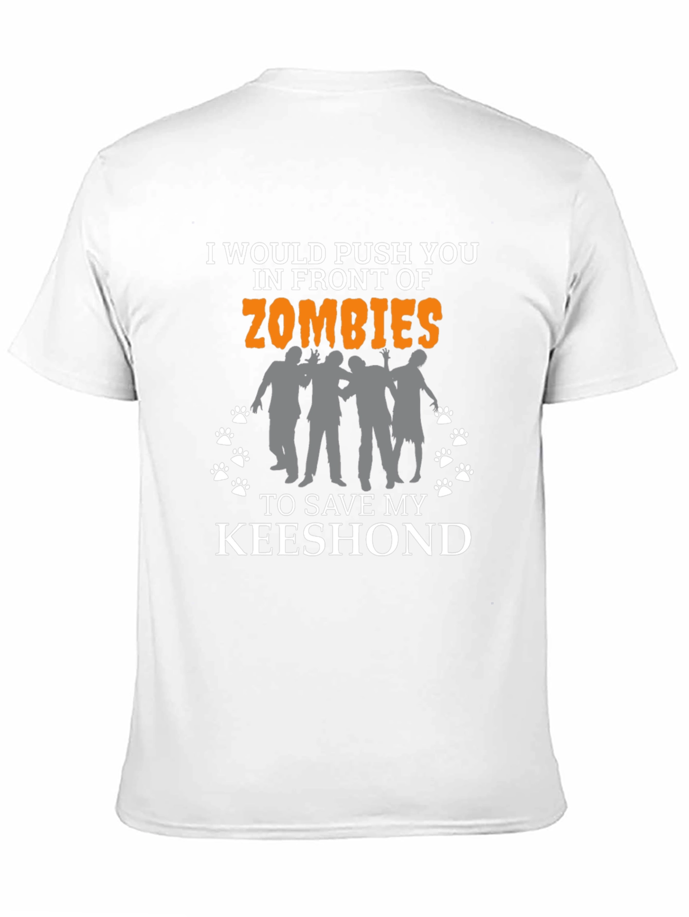 Zombie Keeshond T-Shirt - Funny Dog Lover Tee
