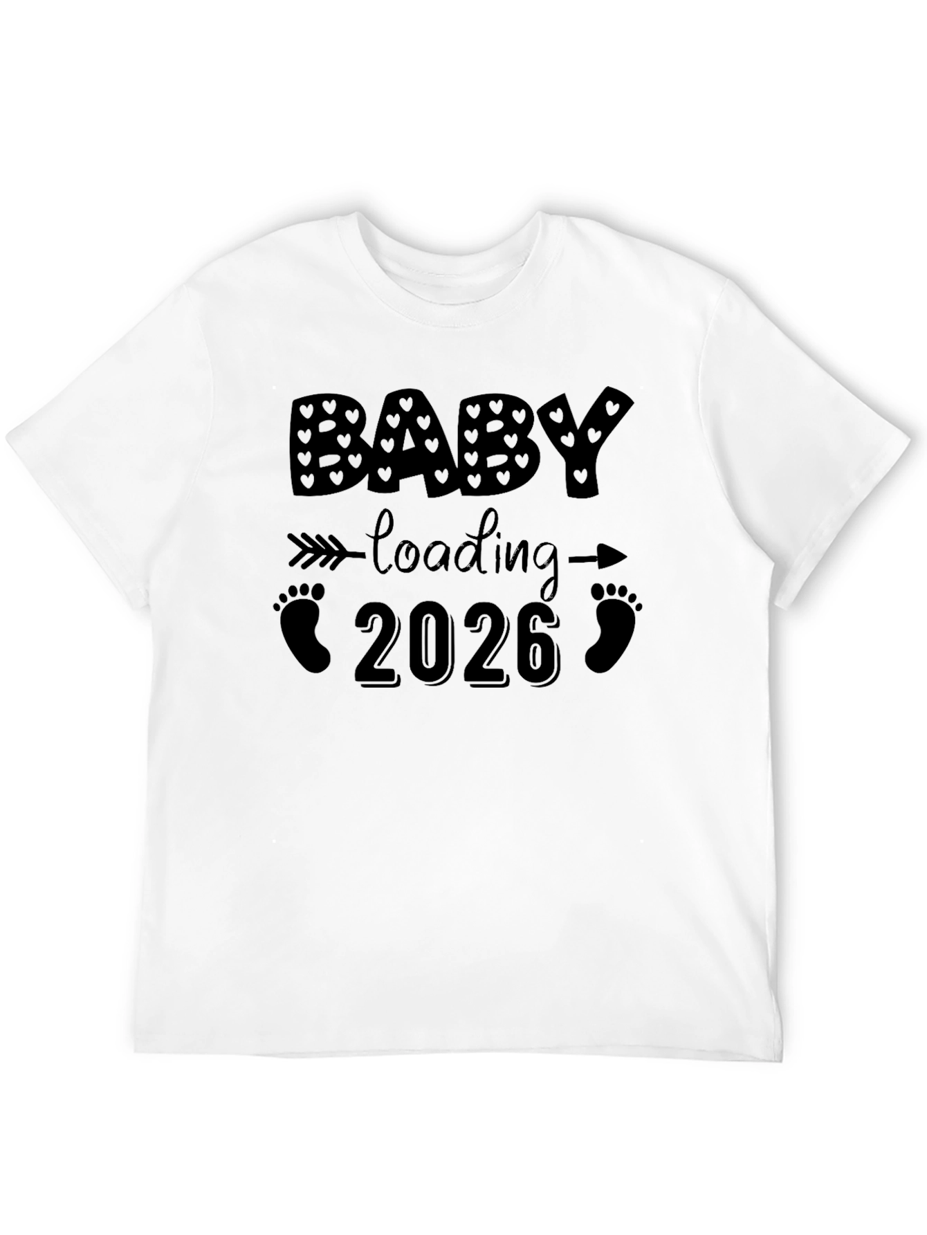 Baby Loading 2026 Black T-Shirt