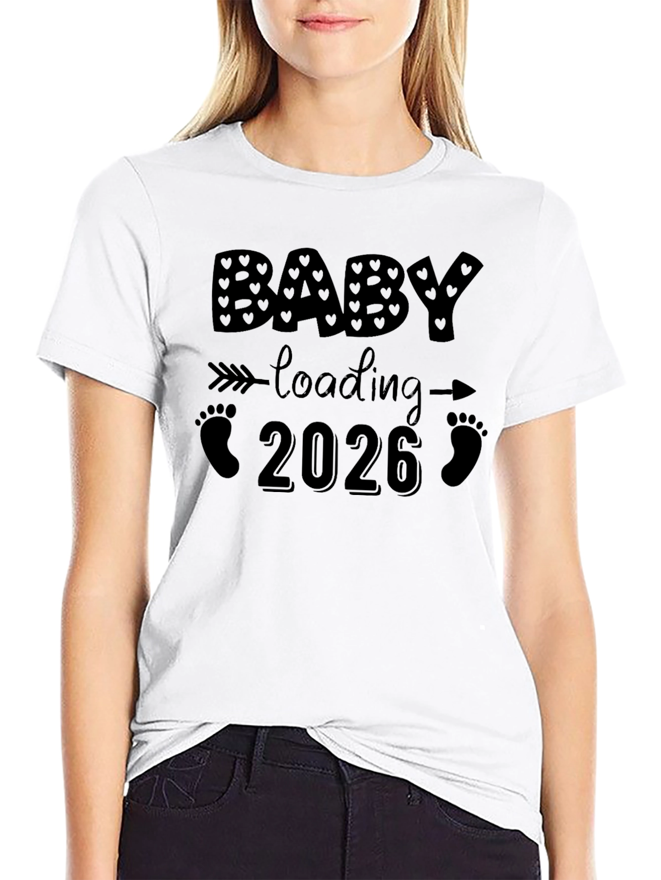 Baby Loading 2026 Black T-Shirt