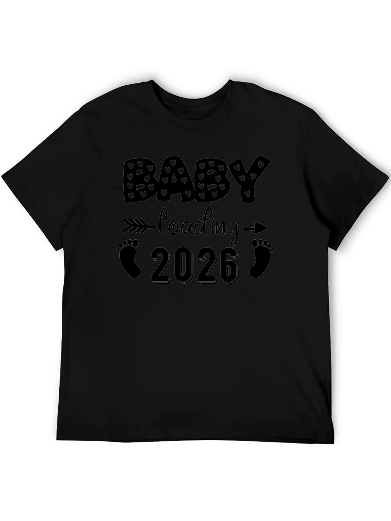 Baby Loading 2026 Black T-Shirt