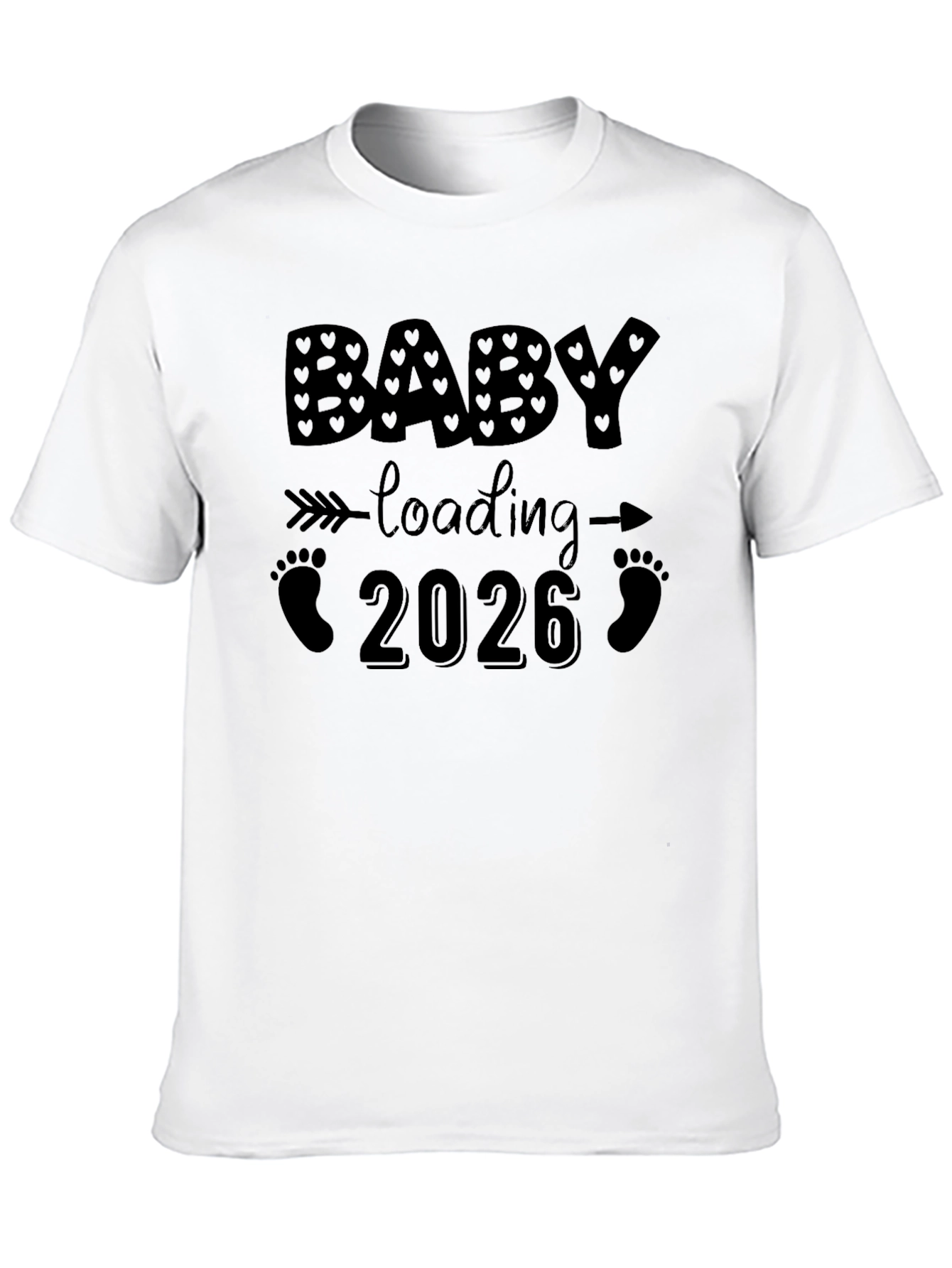 Baby Loading 2026 Black T-Shirt